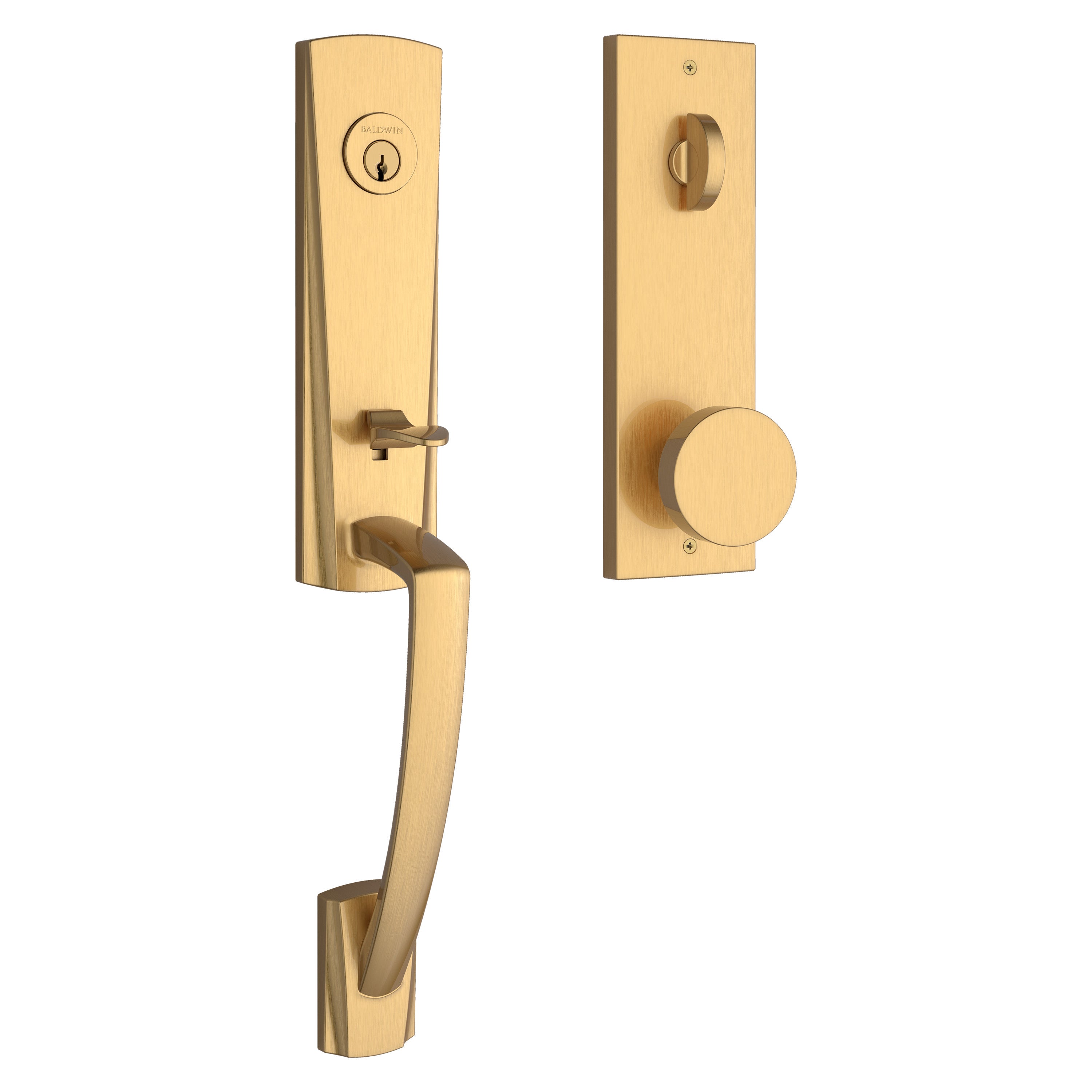 Baldwin Reserve Miami Handleset With Contemporary Knob