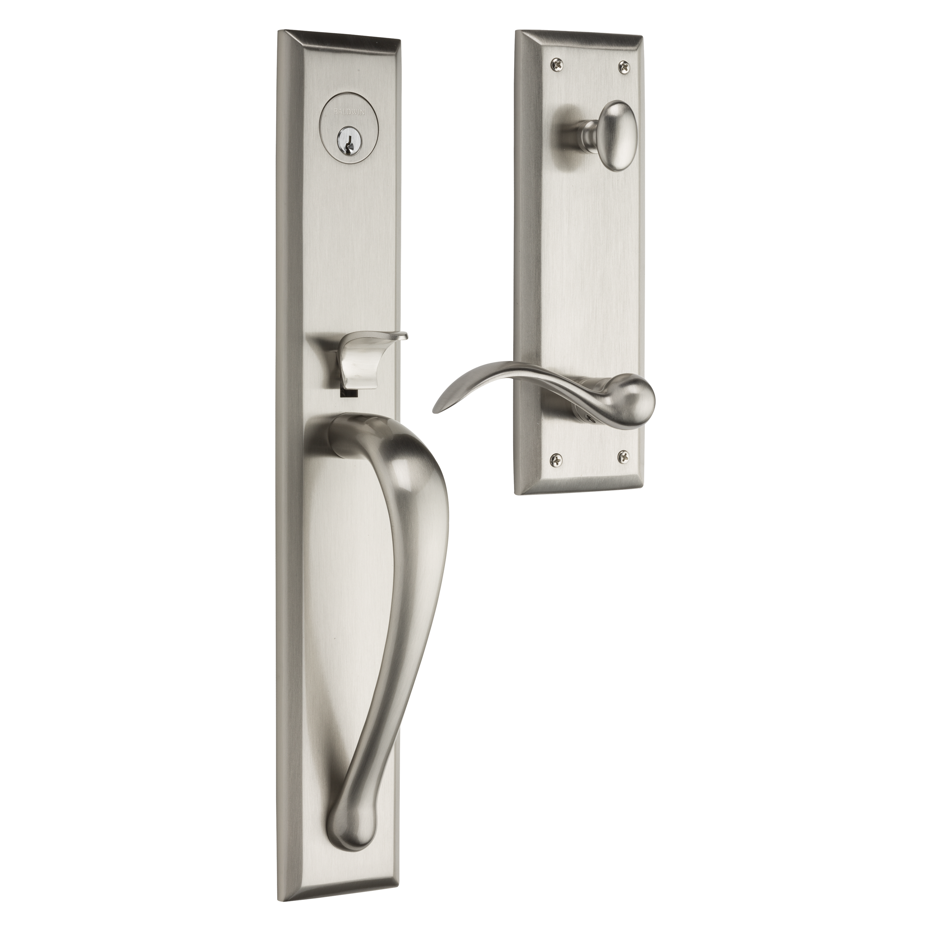 Baldwin Cody Full Single Cylinder Handleset with 5452V Beavertail Lever