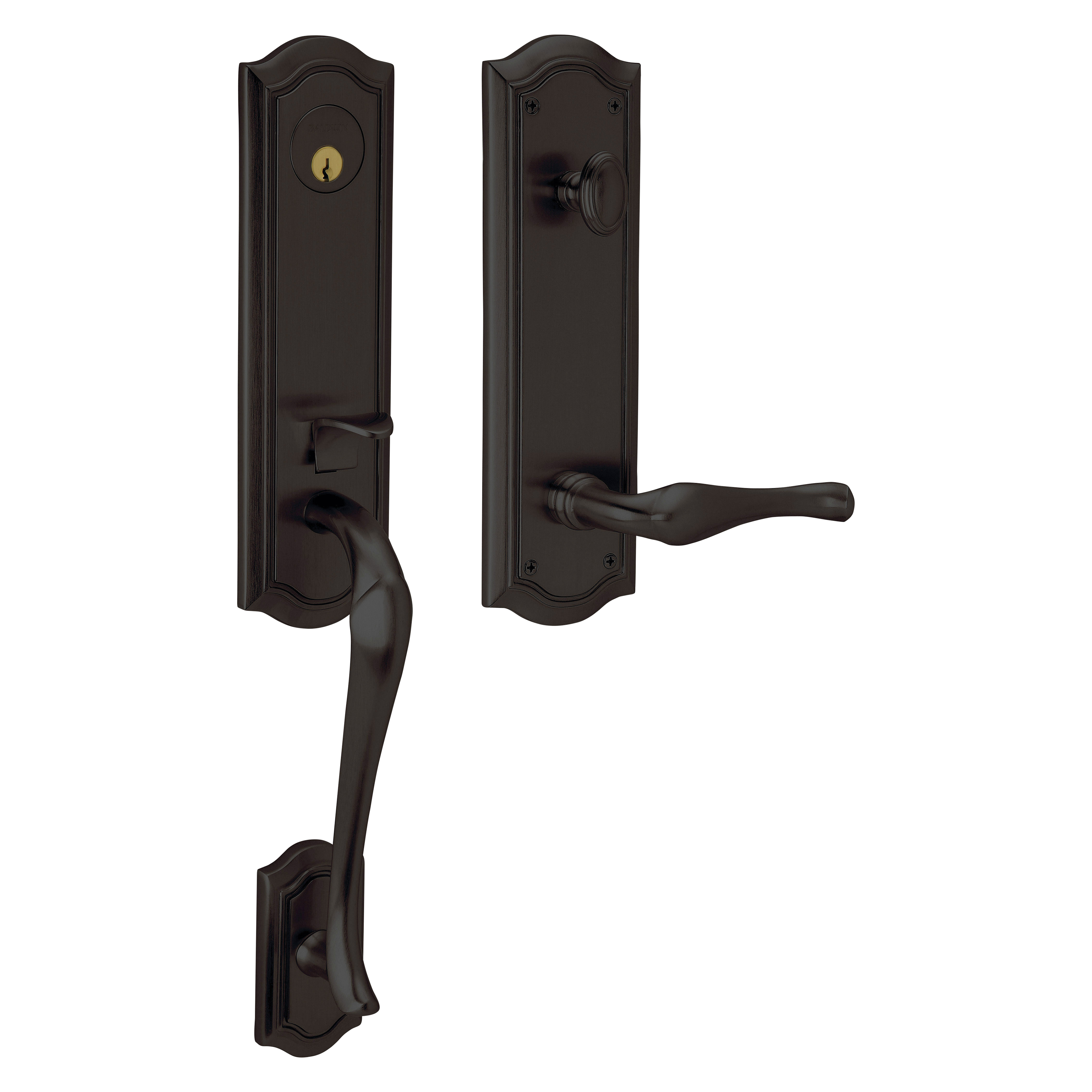 Baldwin Bethpage Single Cylinder Handleset with 5447V Lever