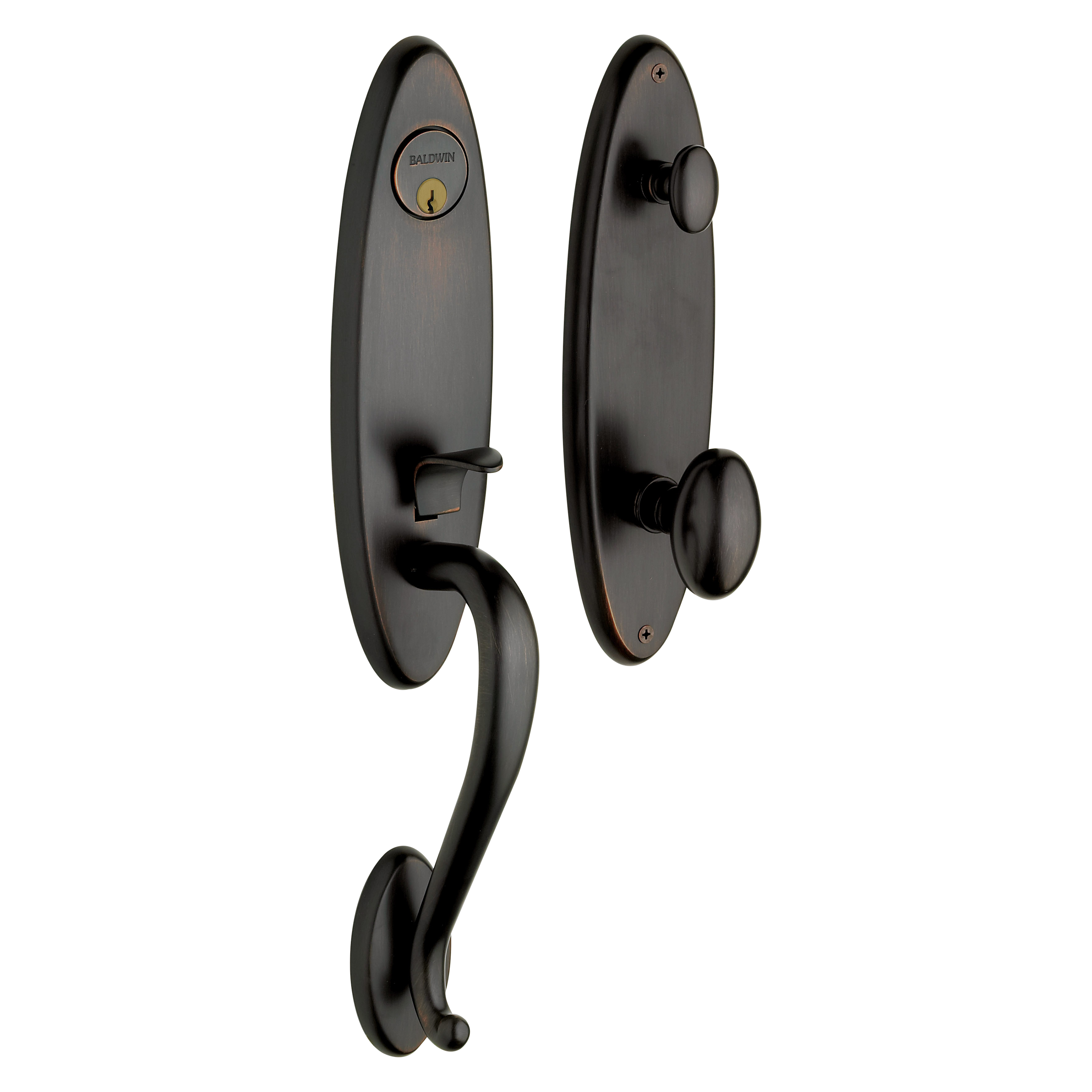 Baldwin Blakely Single Cylinder Handleset with 5025 Egg Knob