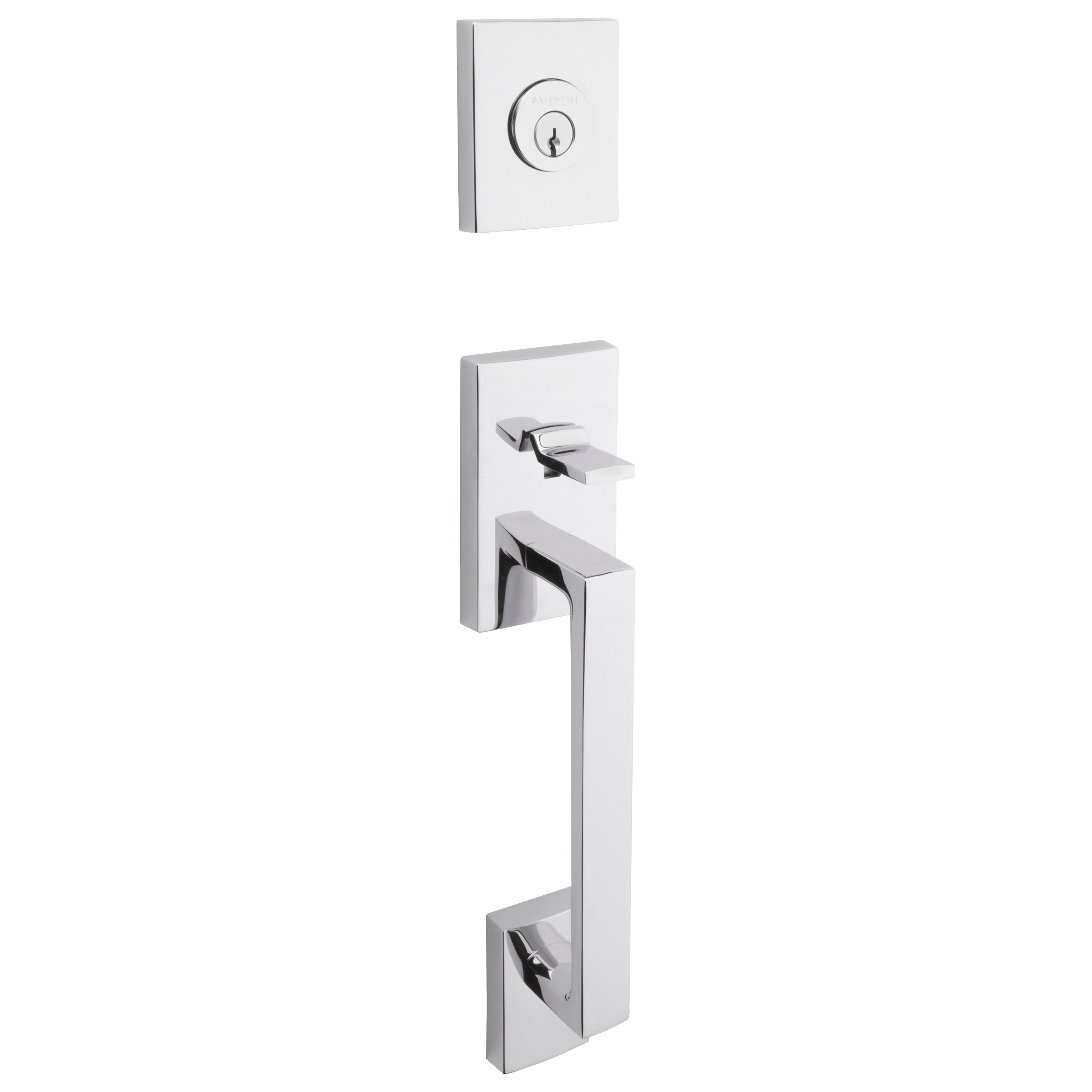 Baldwin Reserve La Jolla Single Cylinder Handleset With Square Lever