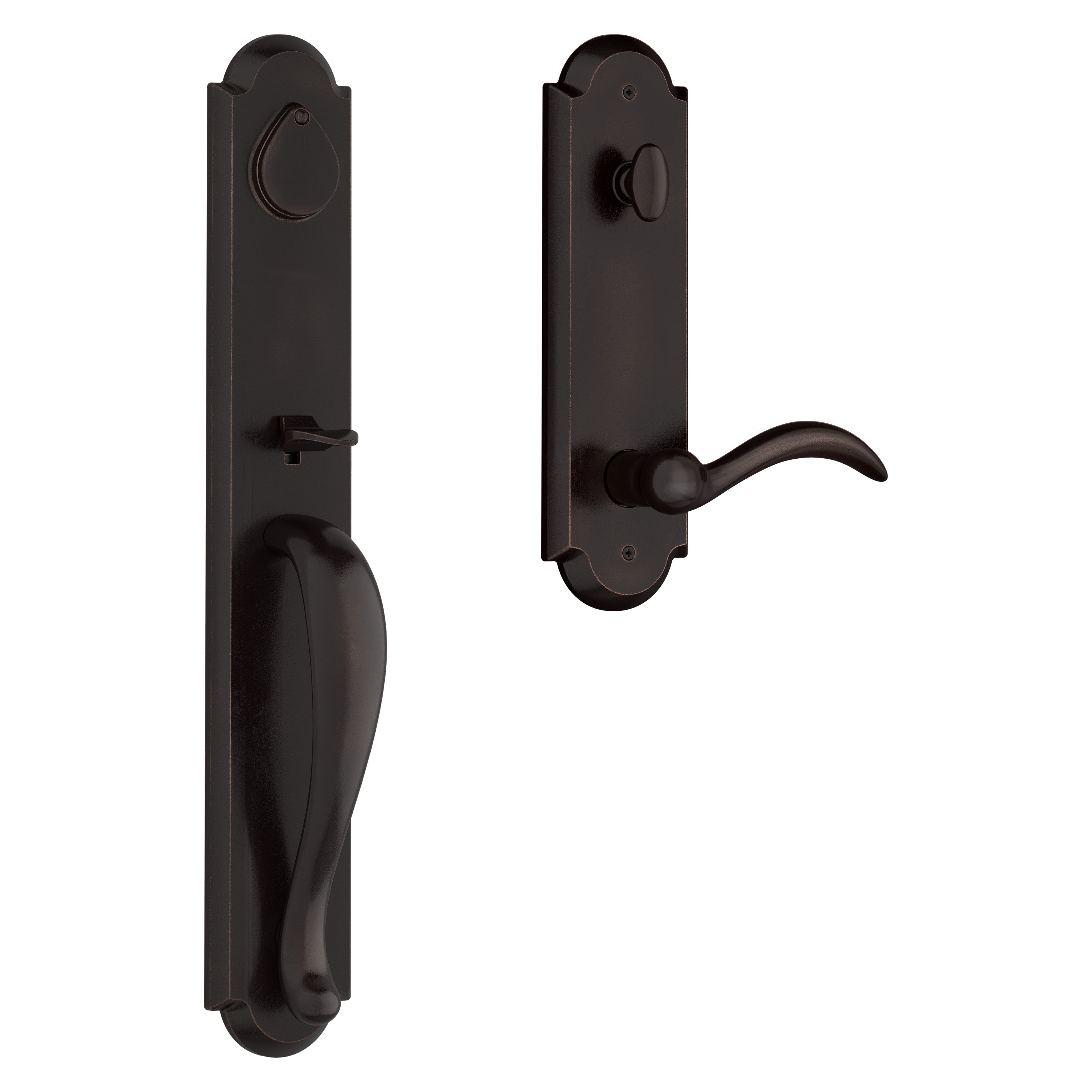 Baldwin Reserve Elkhorn Handleset With Arch Lever