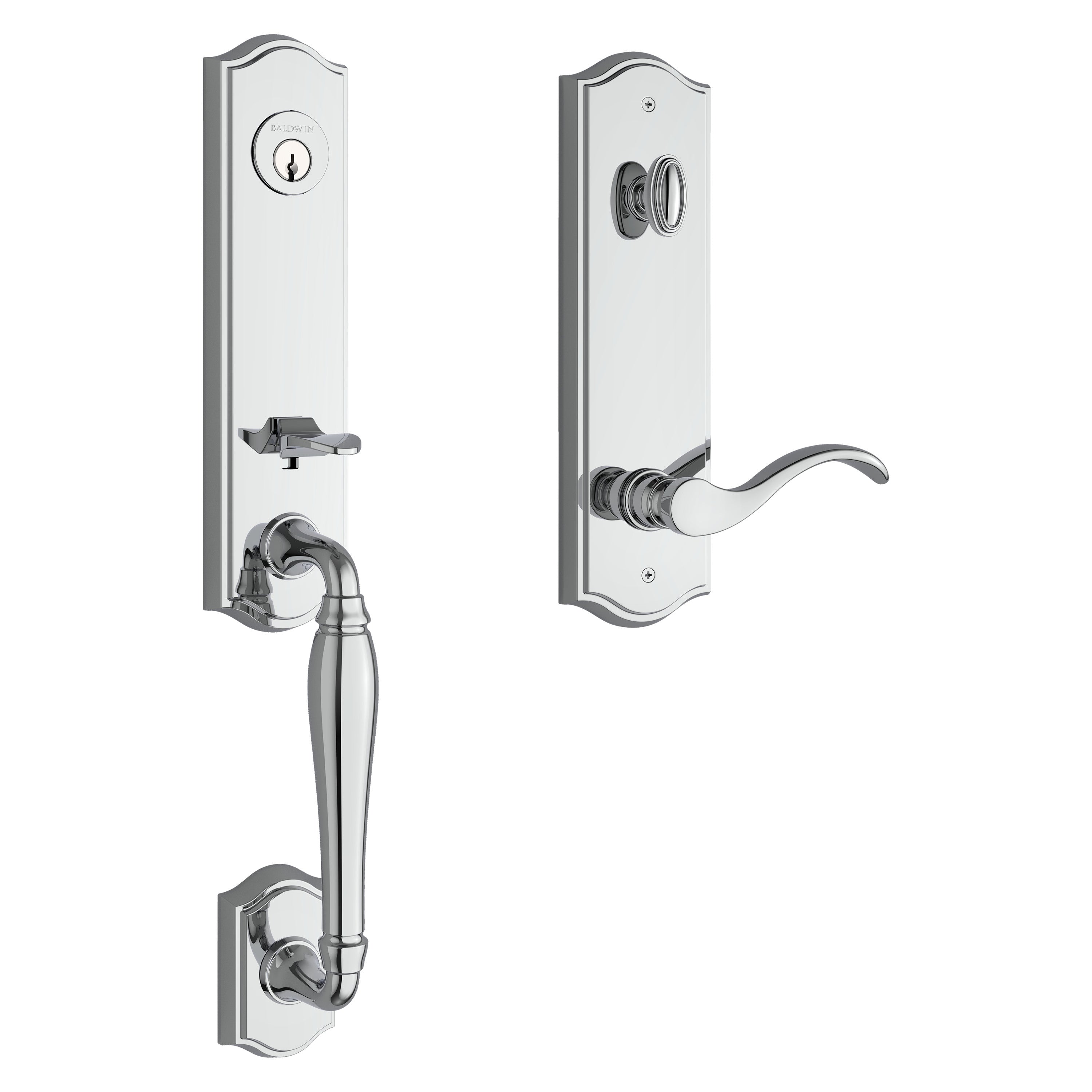 Baldwin Reserve New Hampshire Handleset With Curve Lever