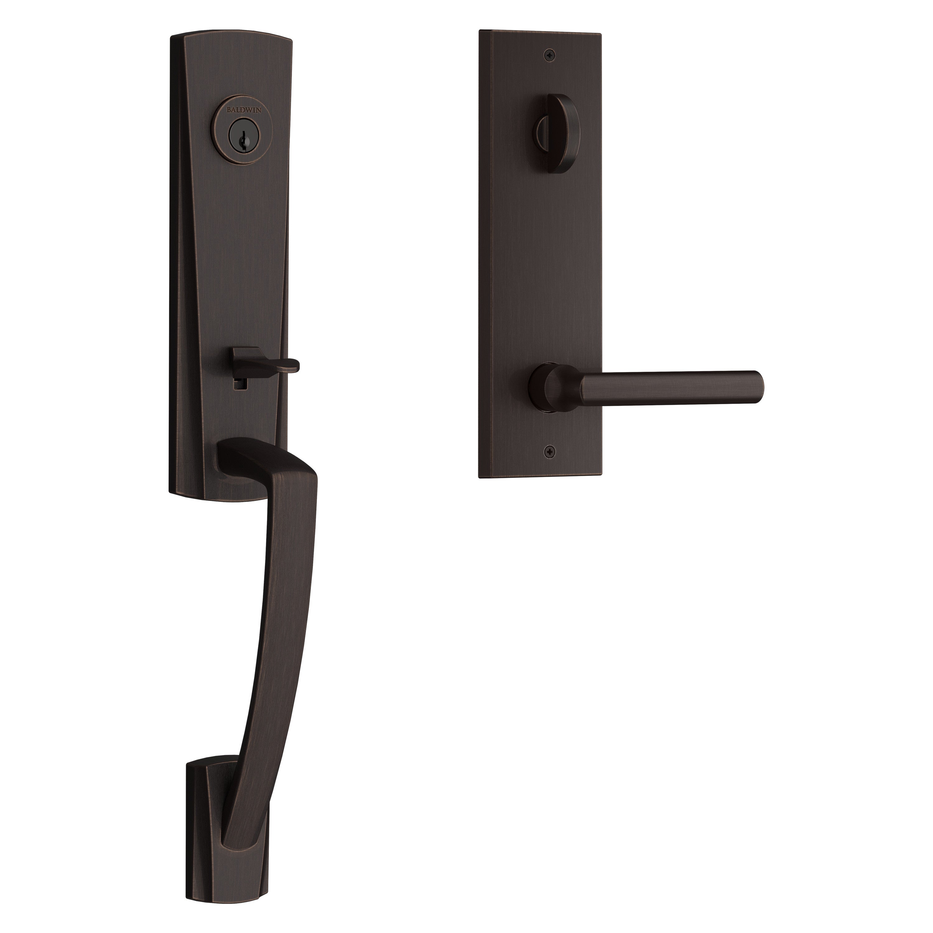Baldwin Reserve Miami Handleset With Tube Lever