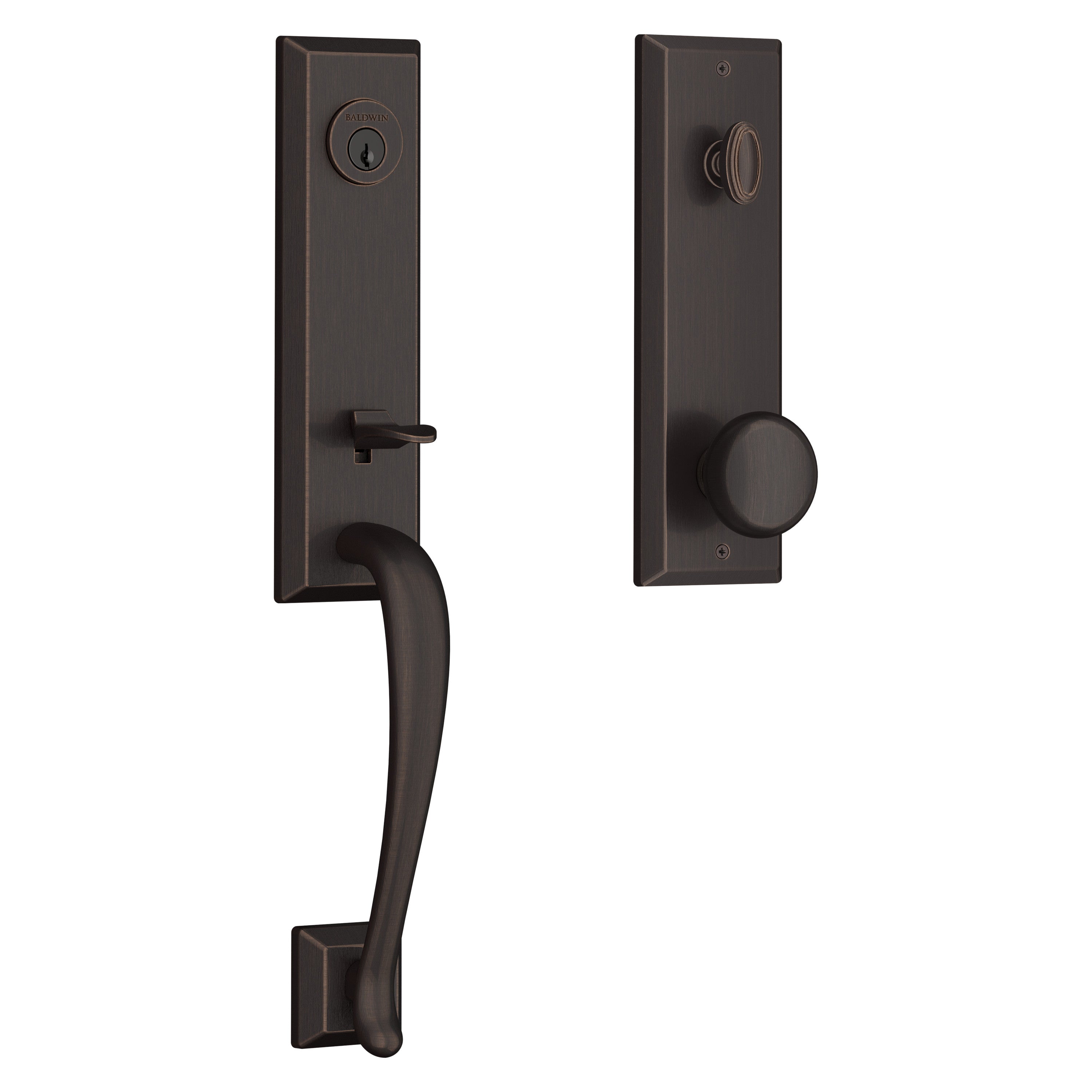Baldwin Reserve Del Mar Handleset With Round Knob