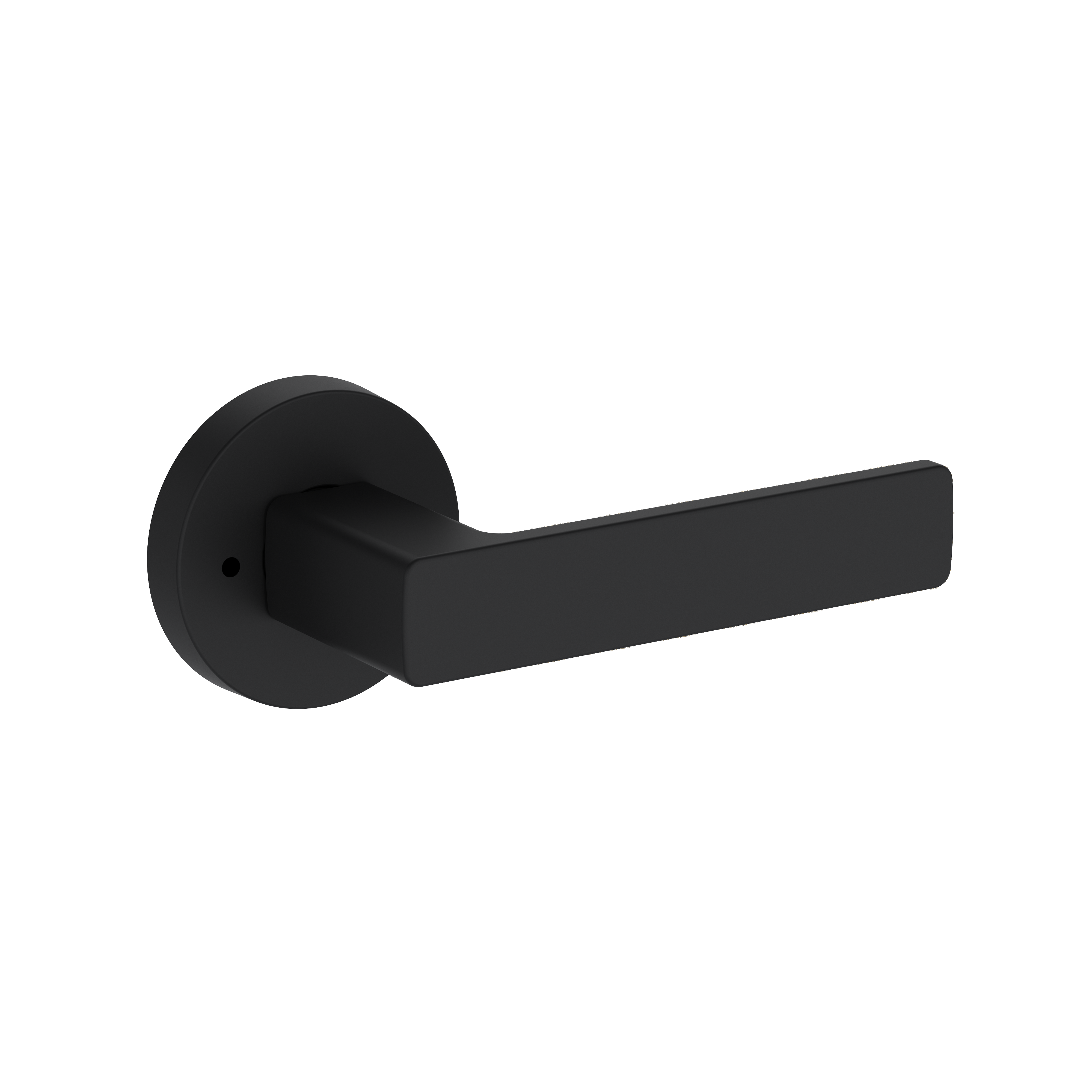 Baldwin Sharpewood Lever Set with Contemporary Round Rose