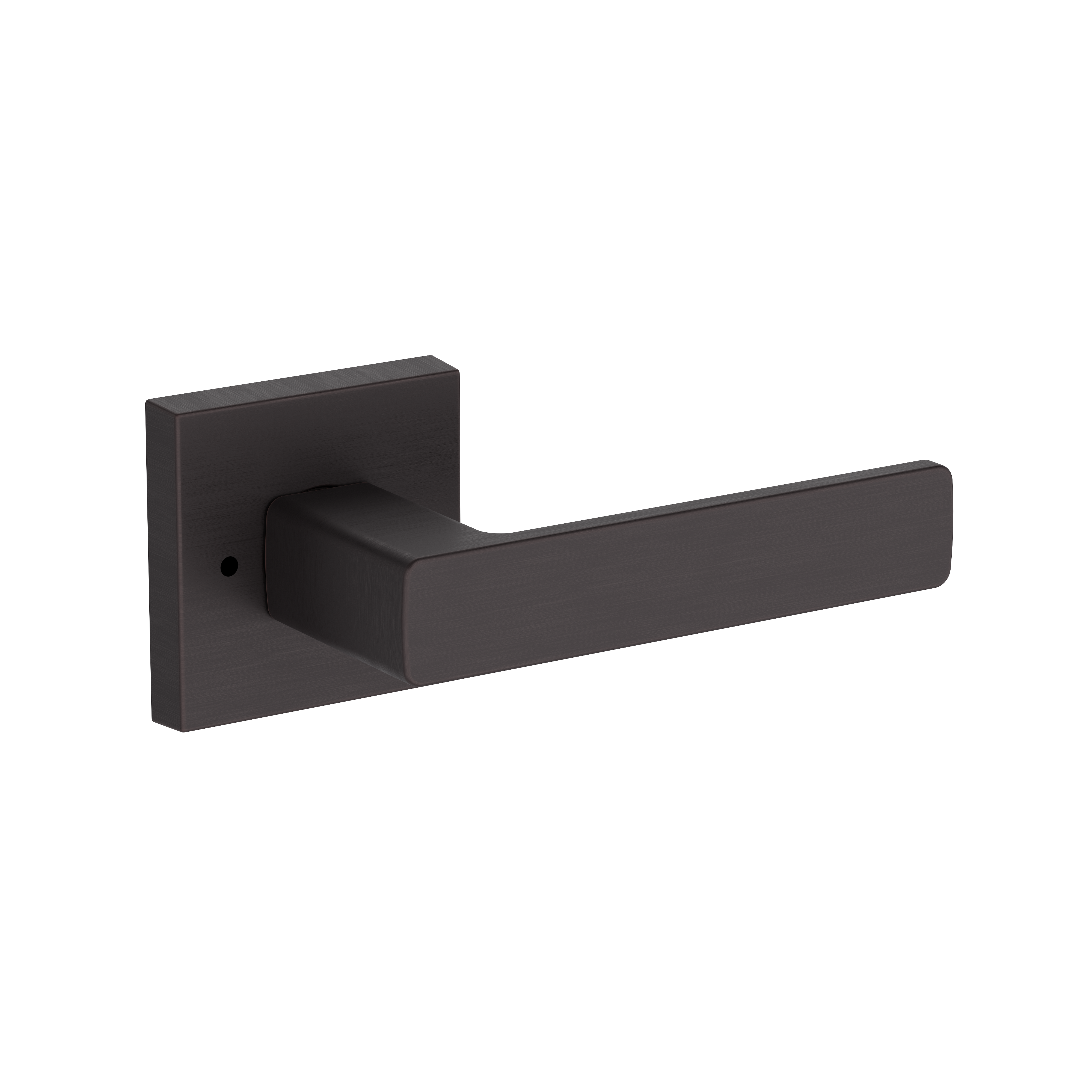 Baldwin Sharpewood Lever Set with Contemporary Square Rose