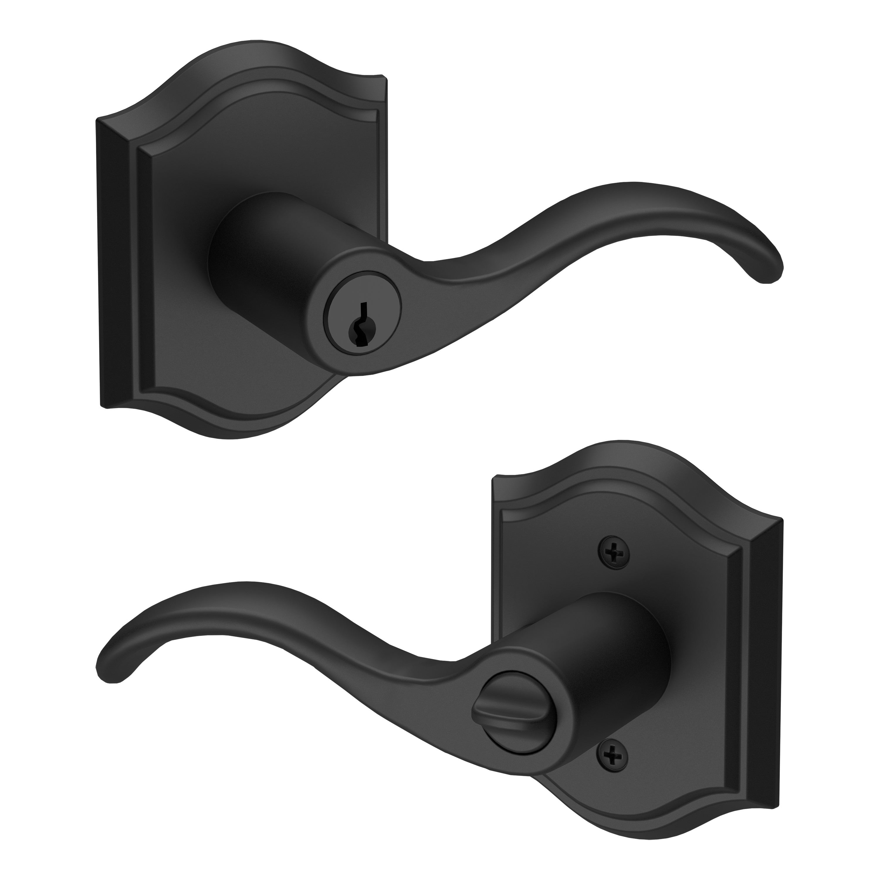 Baldwin Reserve Keyed Curve Lever Set