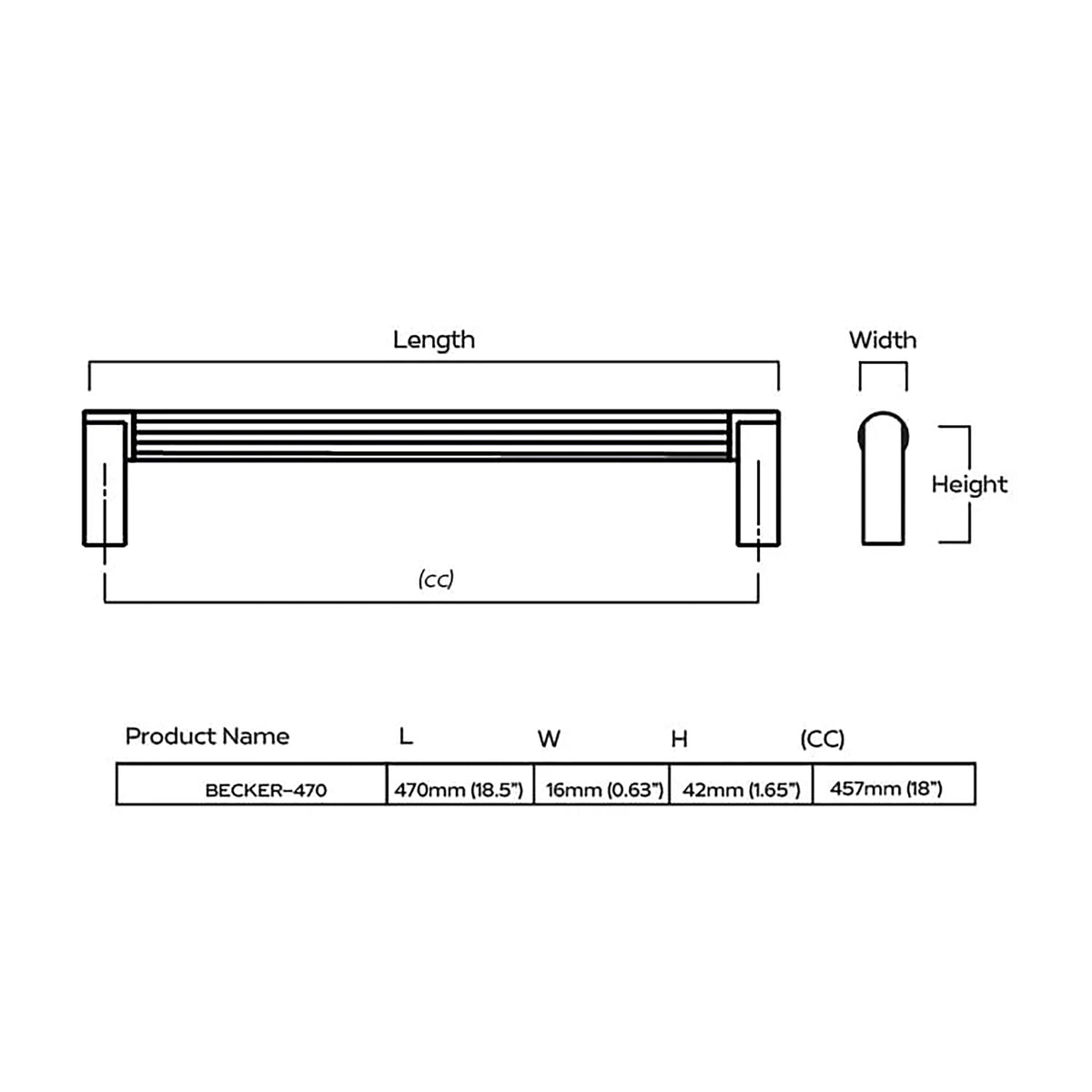 Plank BECKER 18.5" Pull