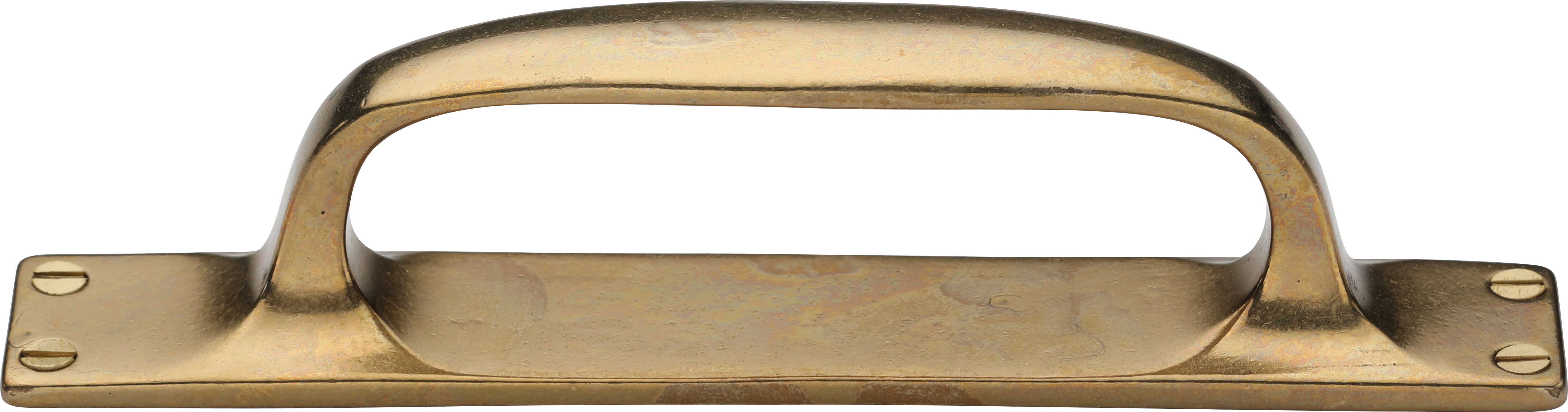 Ashley Norton Bronze Front Mounted Kitchen Cabinet Pull with Integrated Backplate