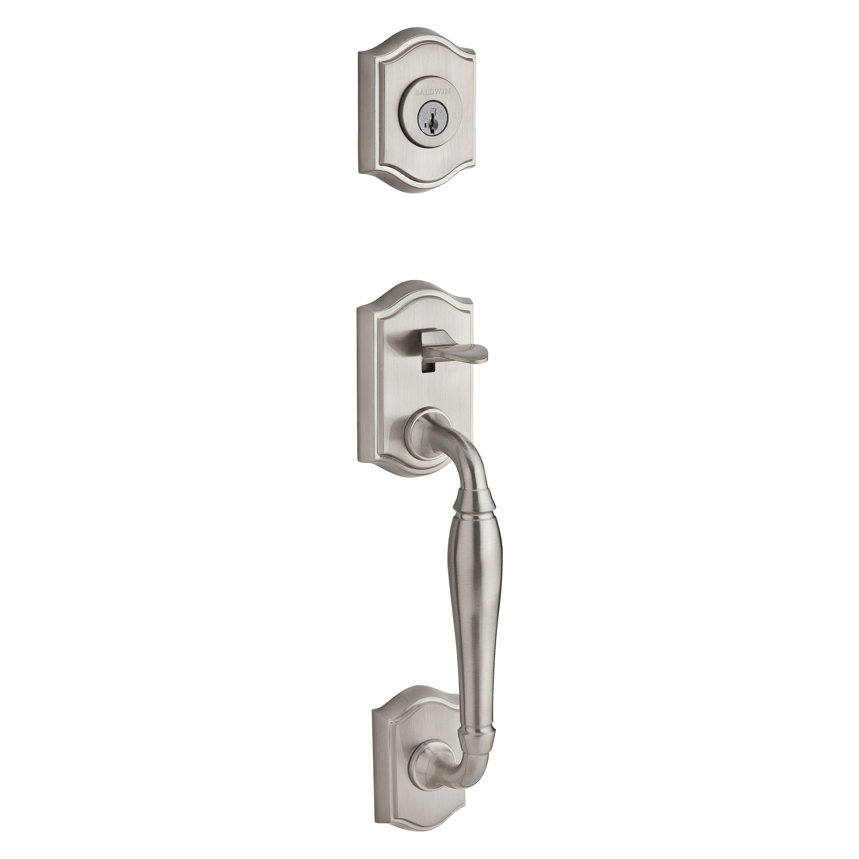Baldwin Reserve Westcliff Single Cylinder Handleset With Curver Lever