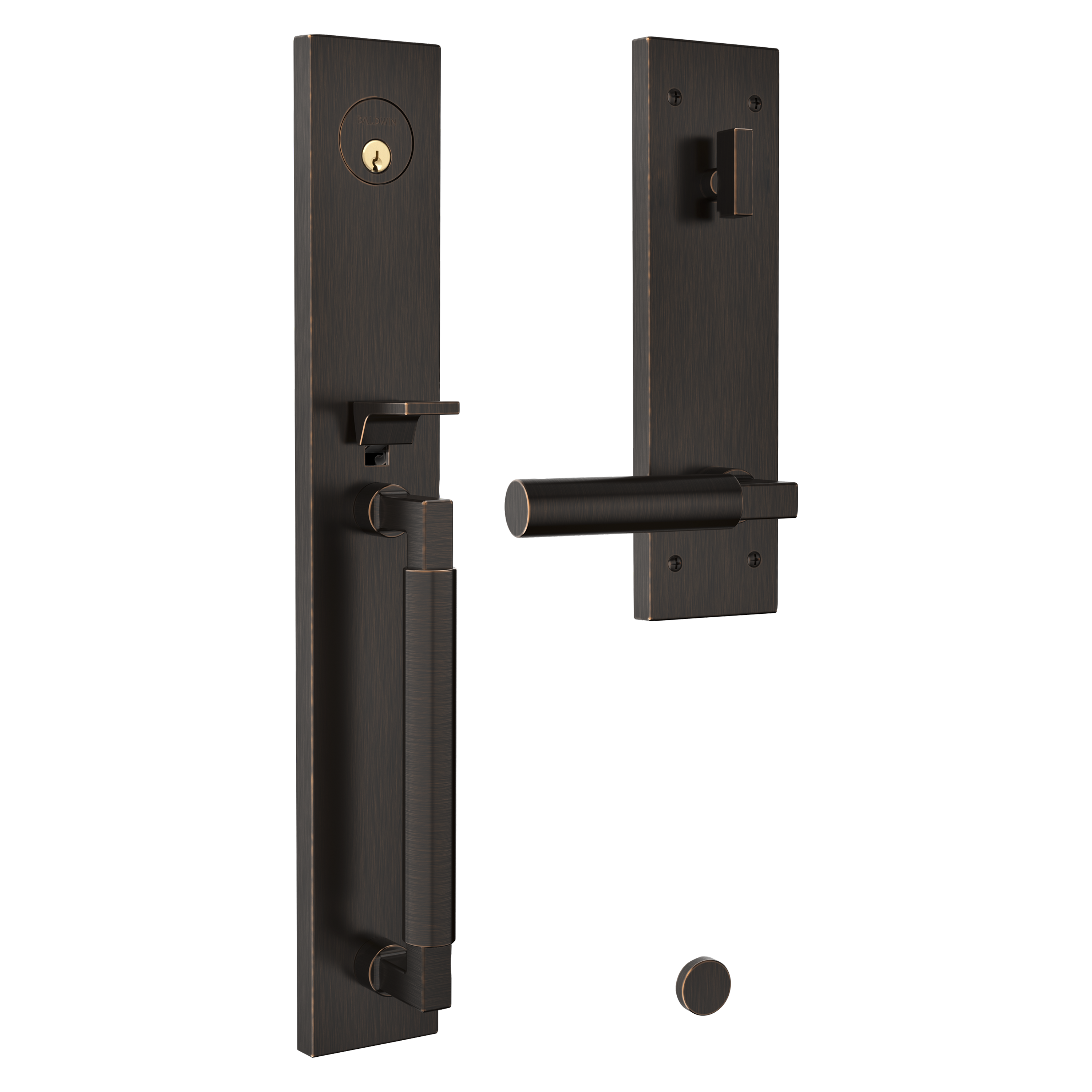 Baldwin Gramercy Egress Entrance Handleset with L029 Lever