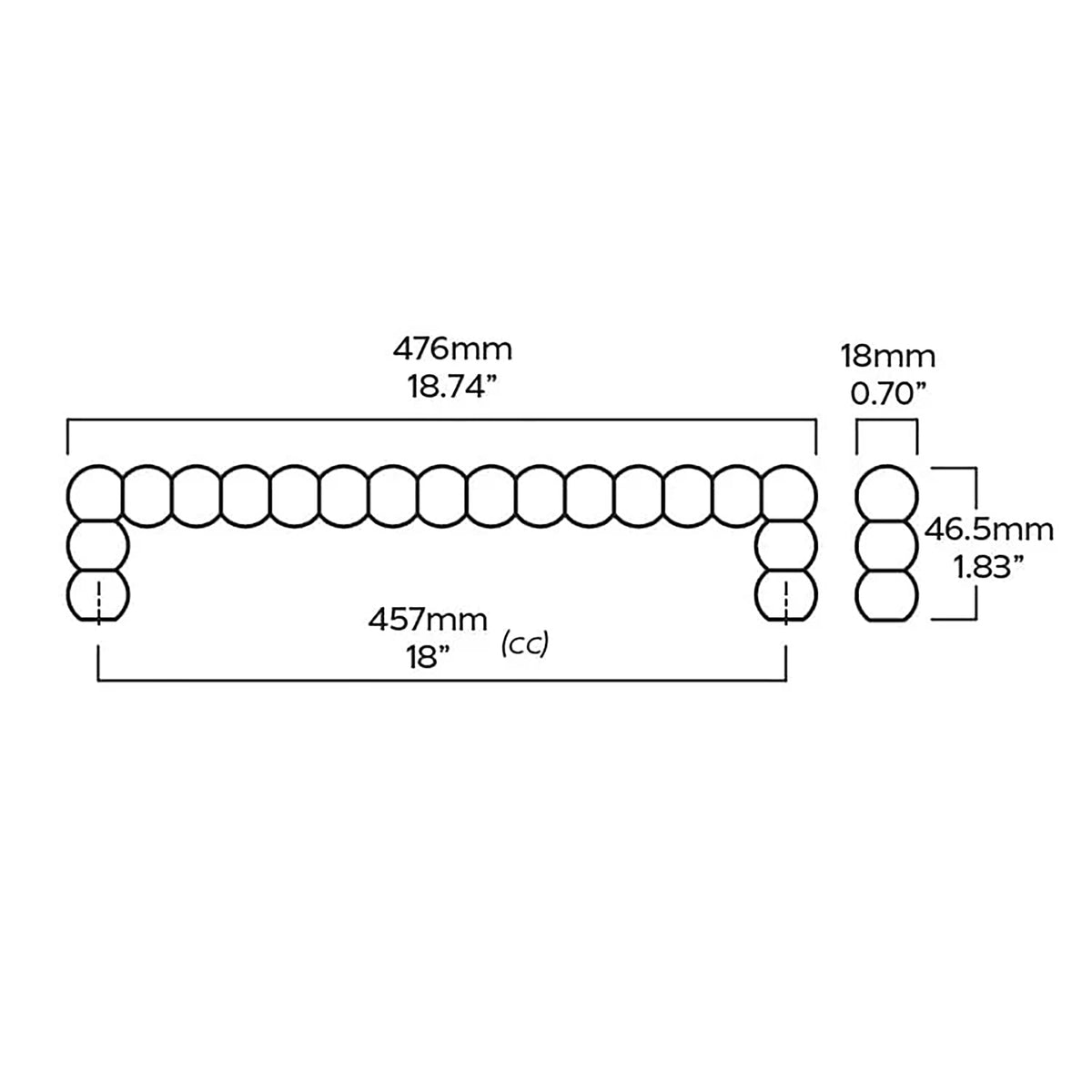 Plank BOBBIN Appliance Pull