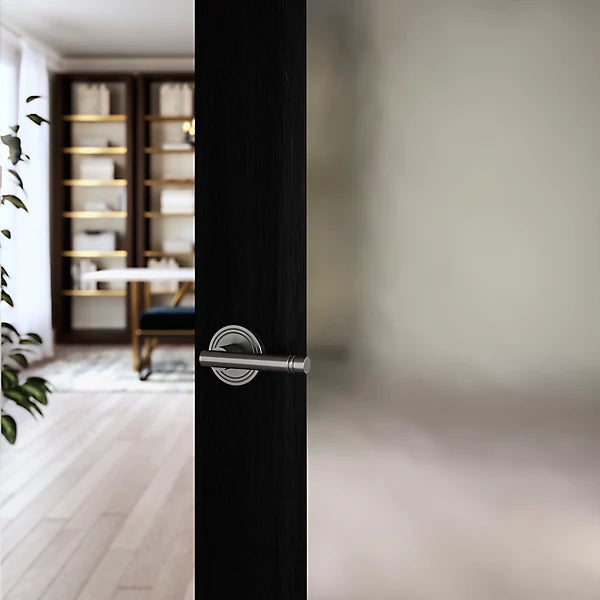 Baldwin 5138 Contemporary Straight Lever Set with 5047 Rose