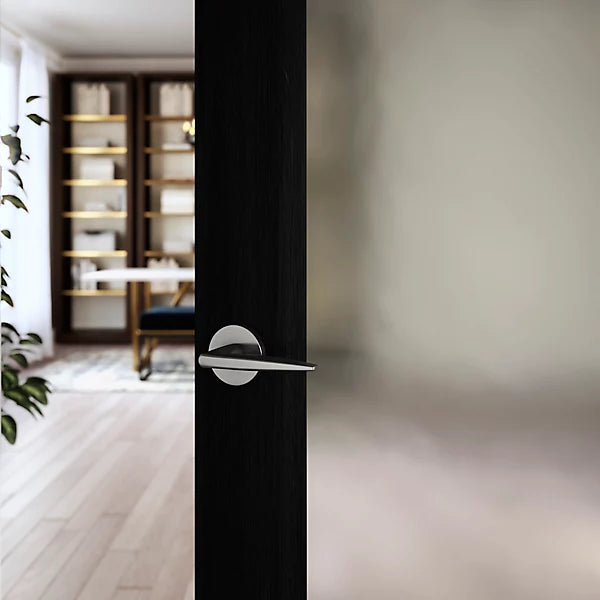 Baldwin 5166 Contemporary Straight Lever Set with 5046 Rose