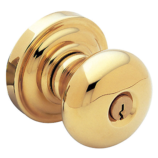 Baldwin Keyed Classic Knob Set with Classic Rose