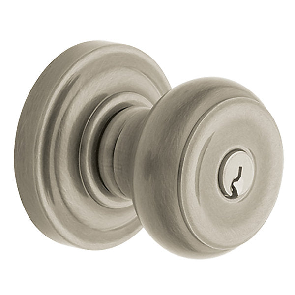 Baldwin Keyed Colonial Knob Set with Classic Rose
