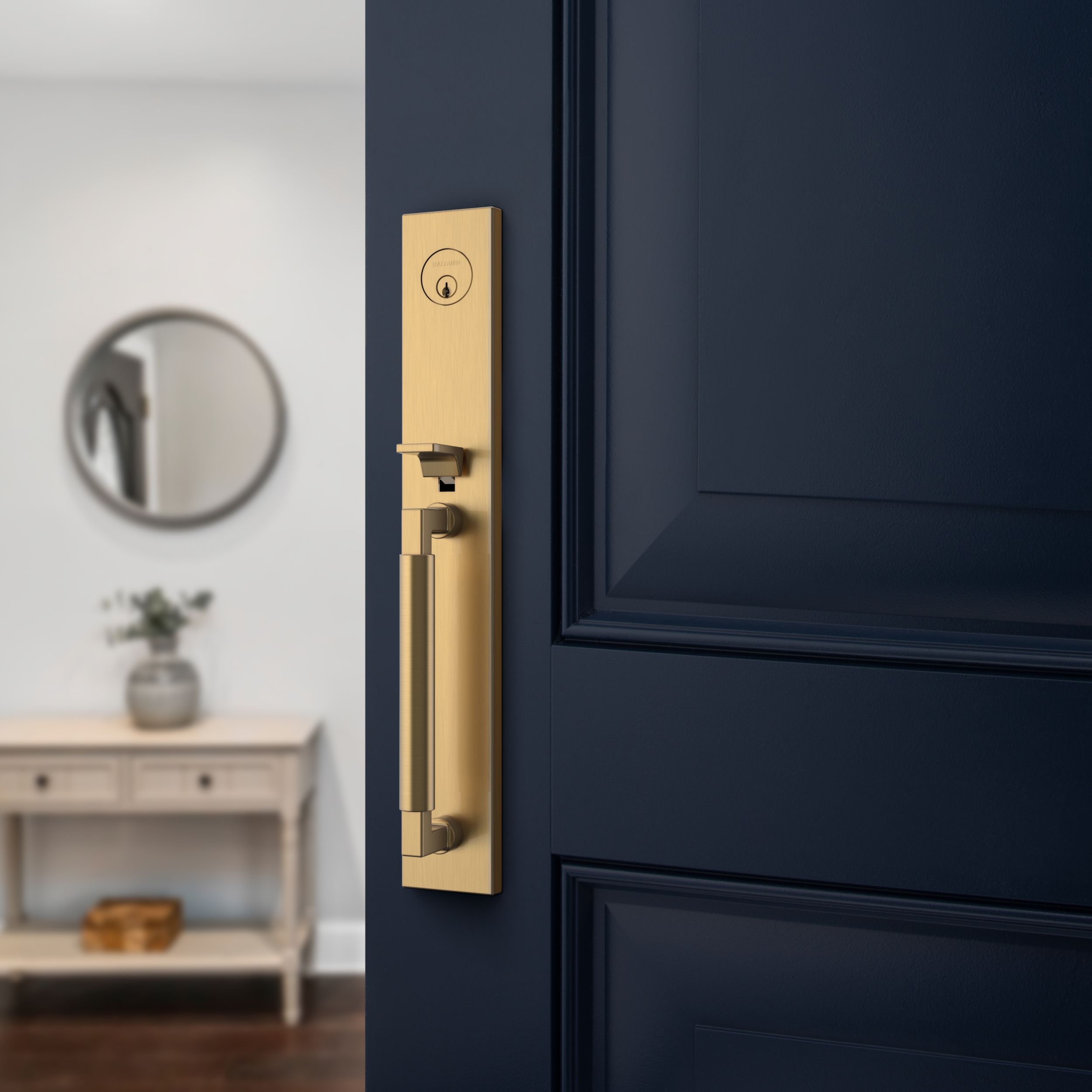 Baldwin Gramercy Egress Entrance Handleset with L029 Lever