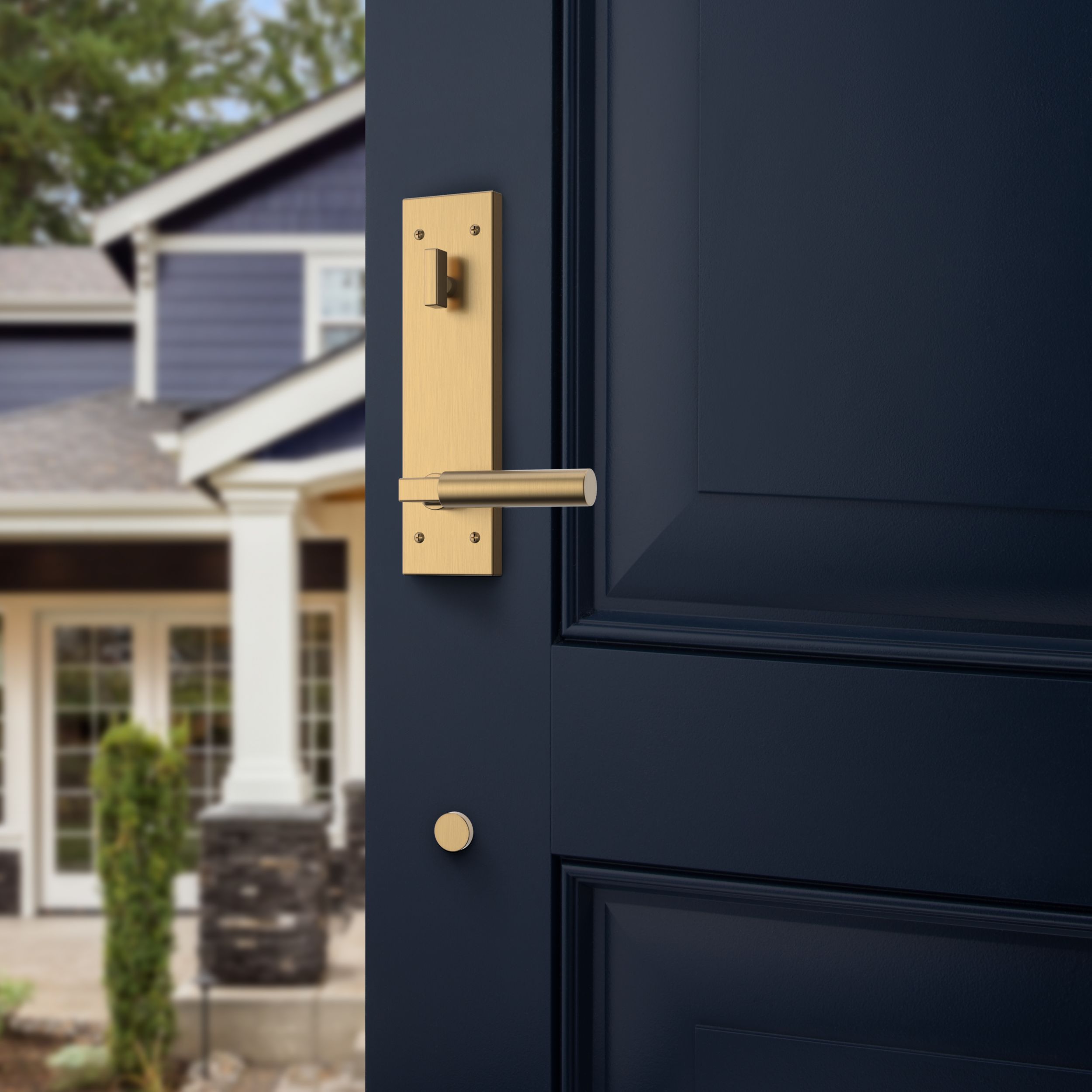 Baldwin Gramercy Egress Entrance Handleset with L029 Lever