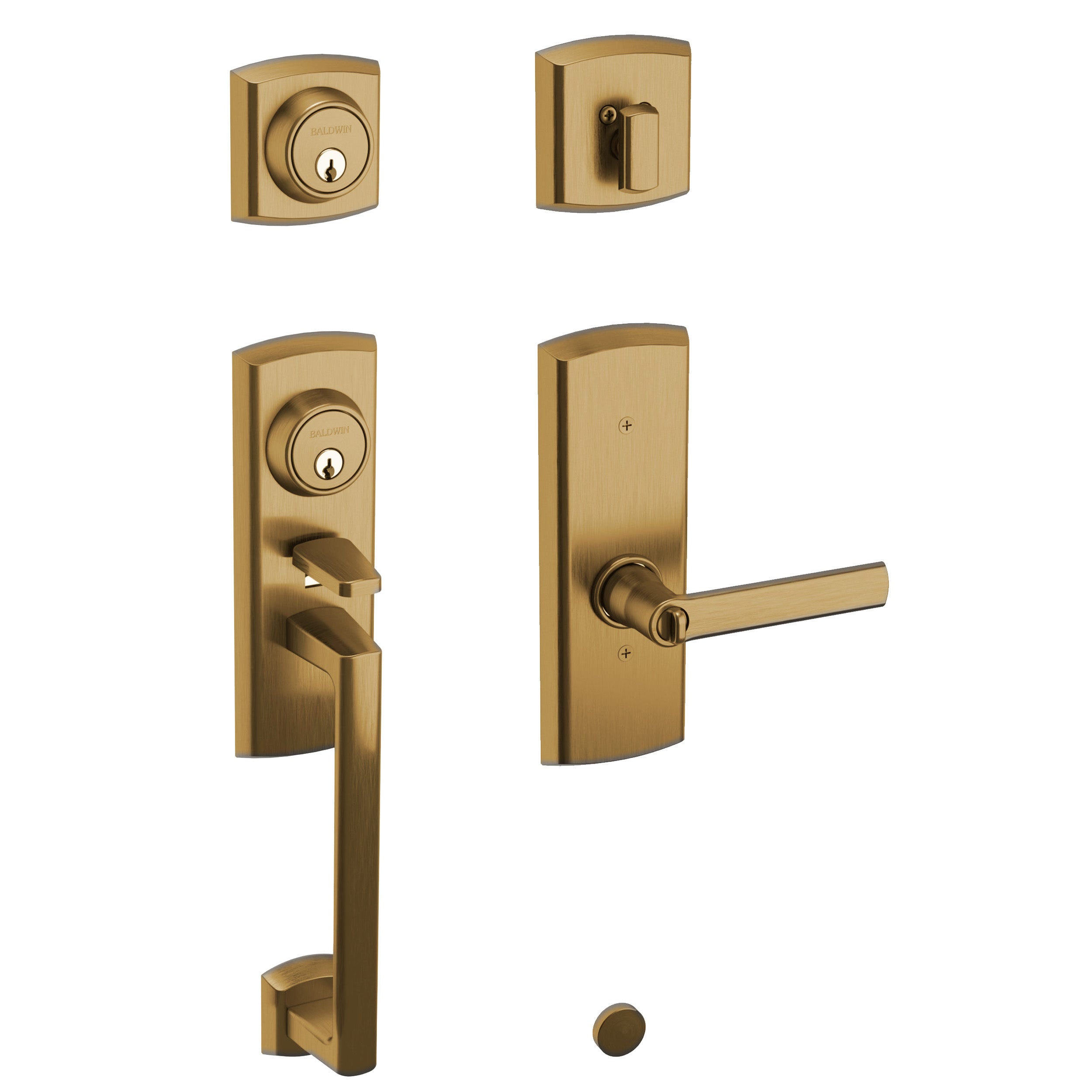 Baldwin Soho 2-Point Handleset with Soho Lever