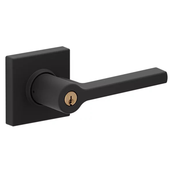 Baldwin Keyed Square Lever Set with Square Rose