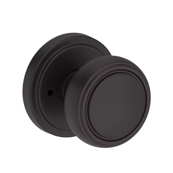 Baldwin Bremerton Knob Set with Stepped Round Rose