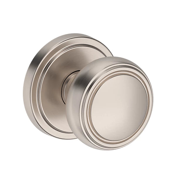 Baldwin Bremerton Knob Set with Stepped Round Rose