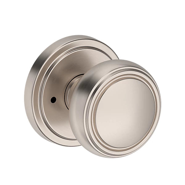 Baldwin Bremerton Knob Set with Stepped Round Rose