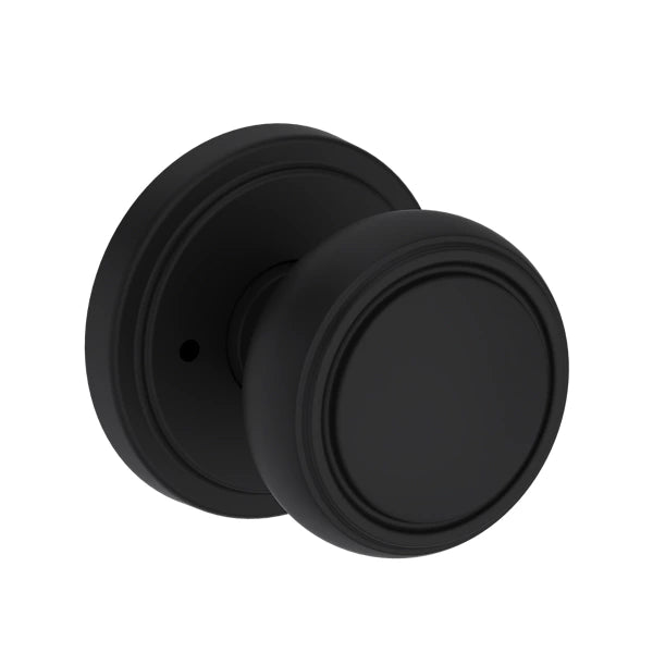 Baldwin Bremerton Knob Set with Stepped Round Rose