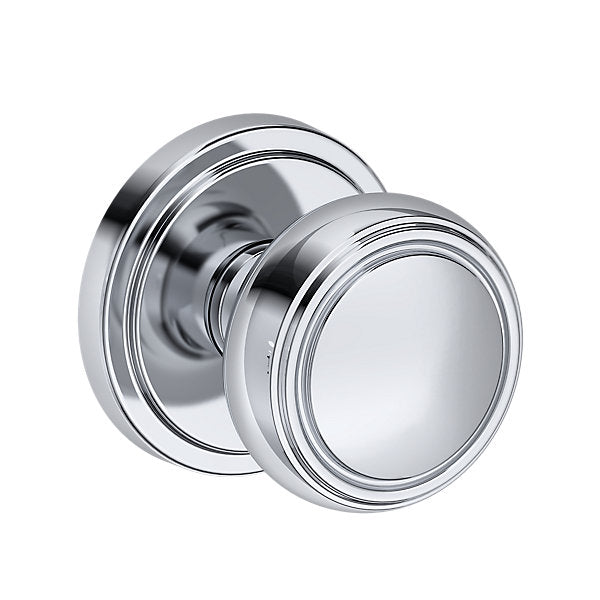 Baldwin Bremerton Knob Set with Stepped Round Rose