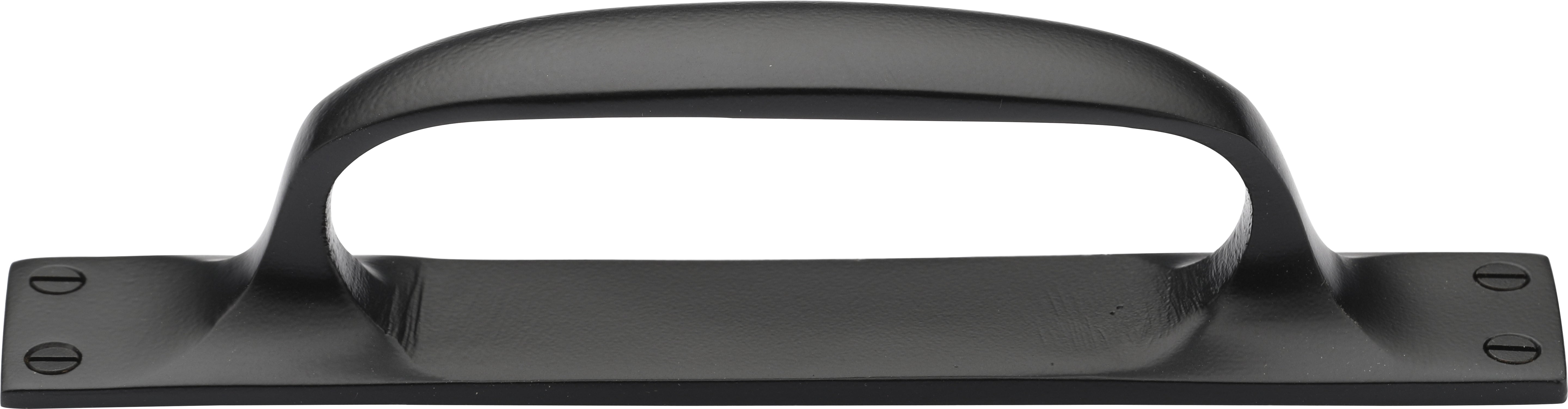 Ashley Norton Bronze Front Mounted Kitchen Cabinet Pull with Integrated Backplate