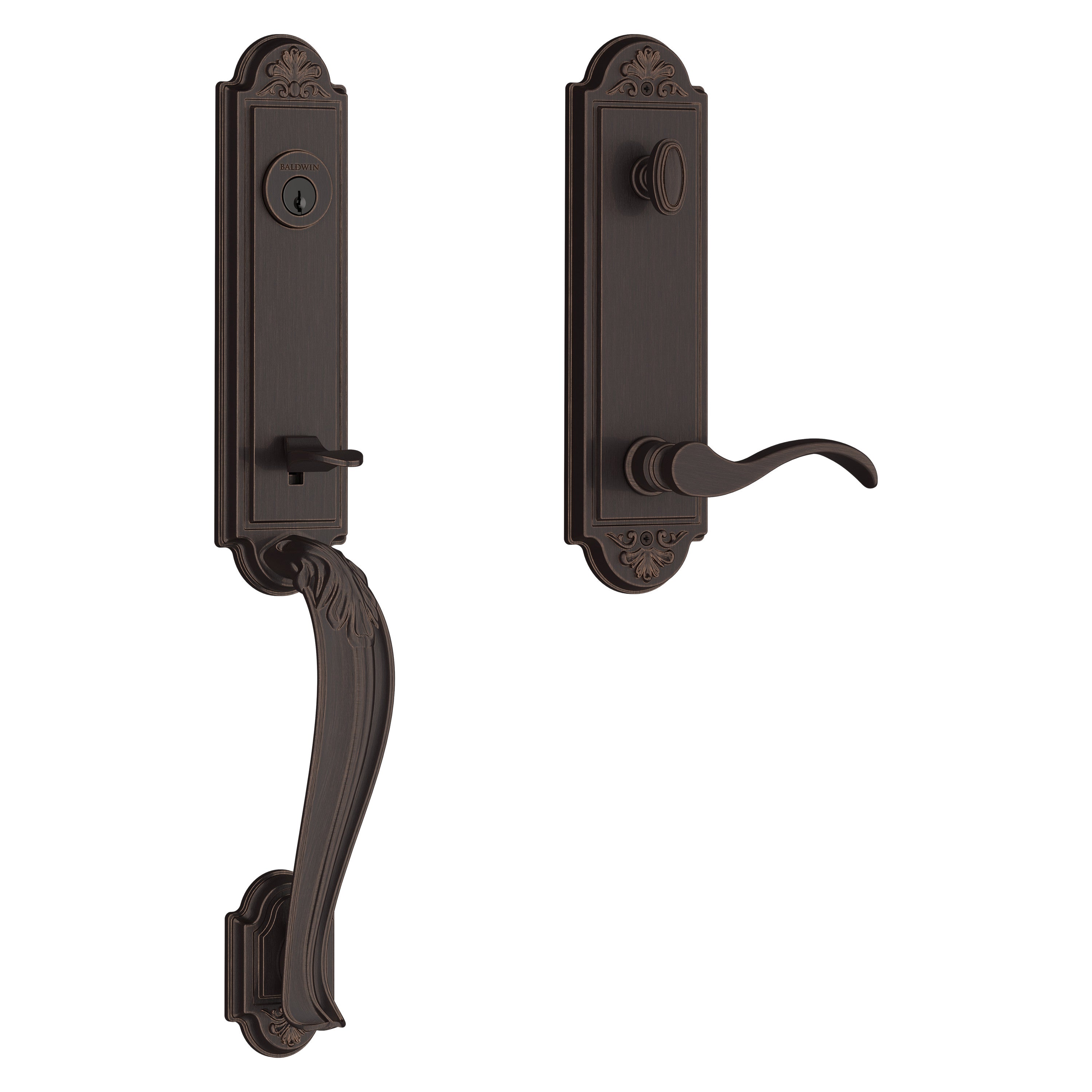 Baldwin Reserve Elizabeth Handleset With Curve Lever
