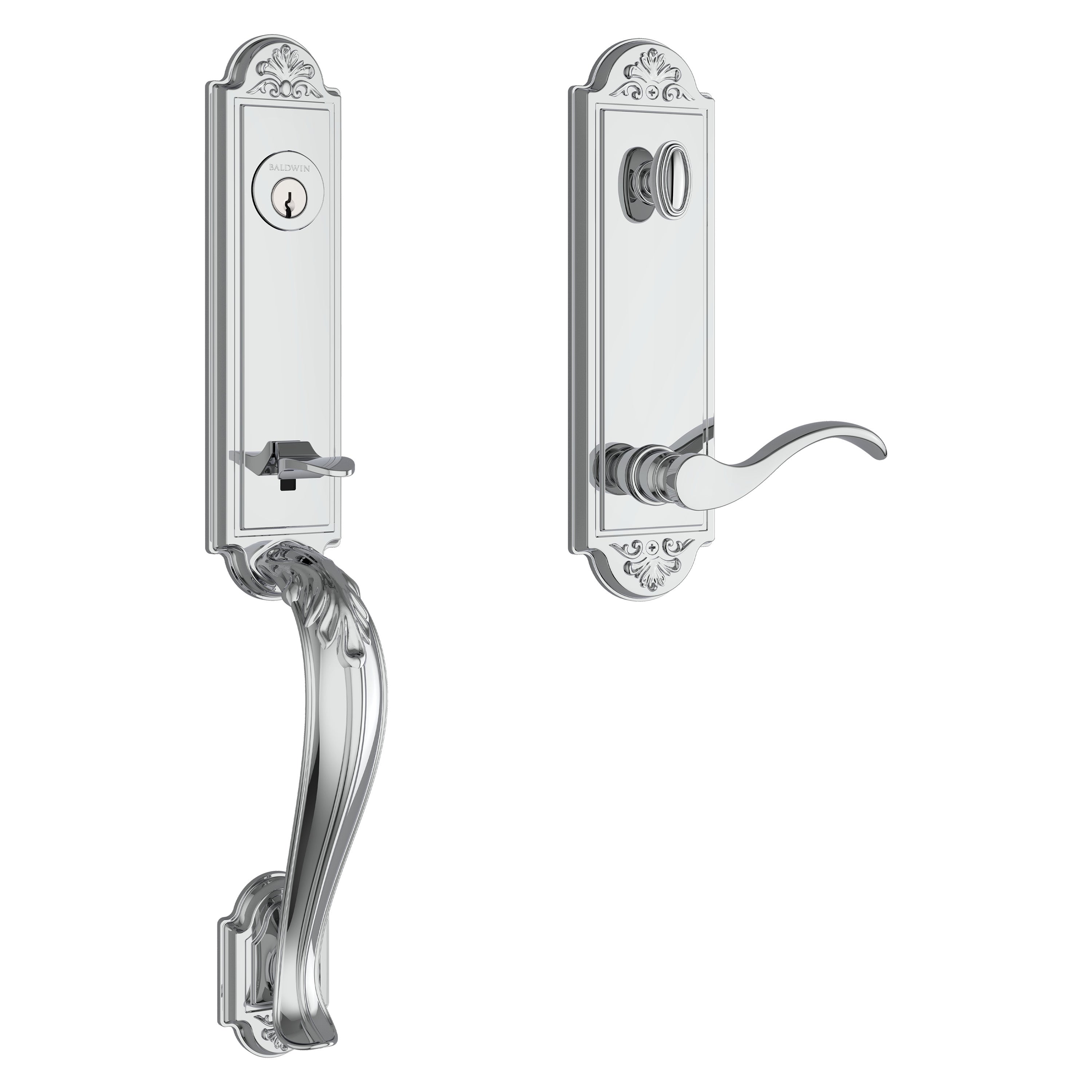 Baldwin Reserve Elizabeth Handleset With Curve Lever