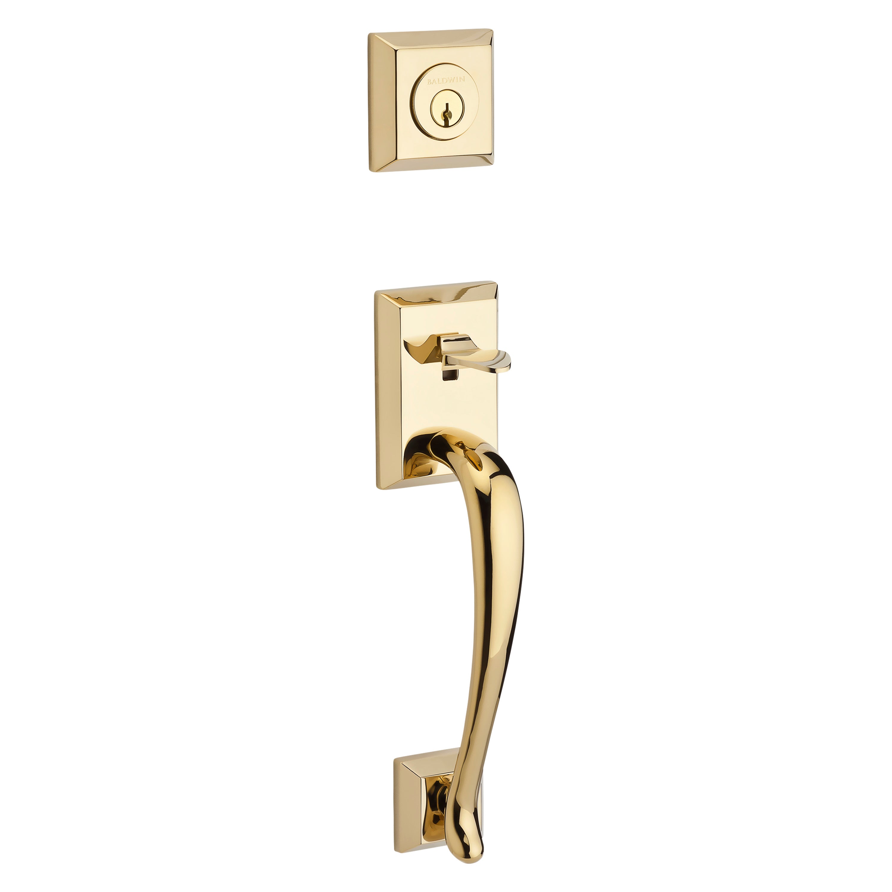 Baldwin Reserve Napa Single Cylinder Handleset With Curve Lever