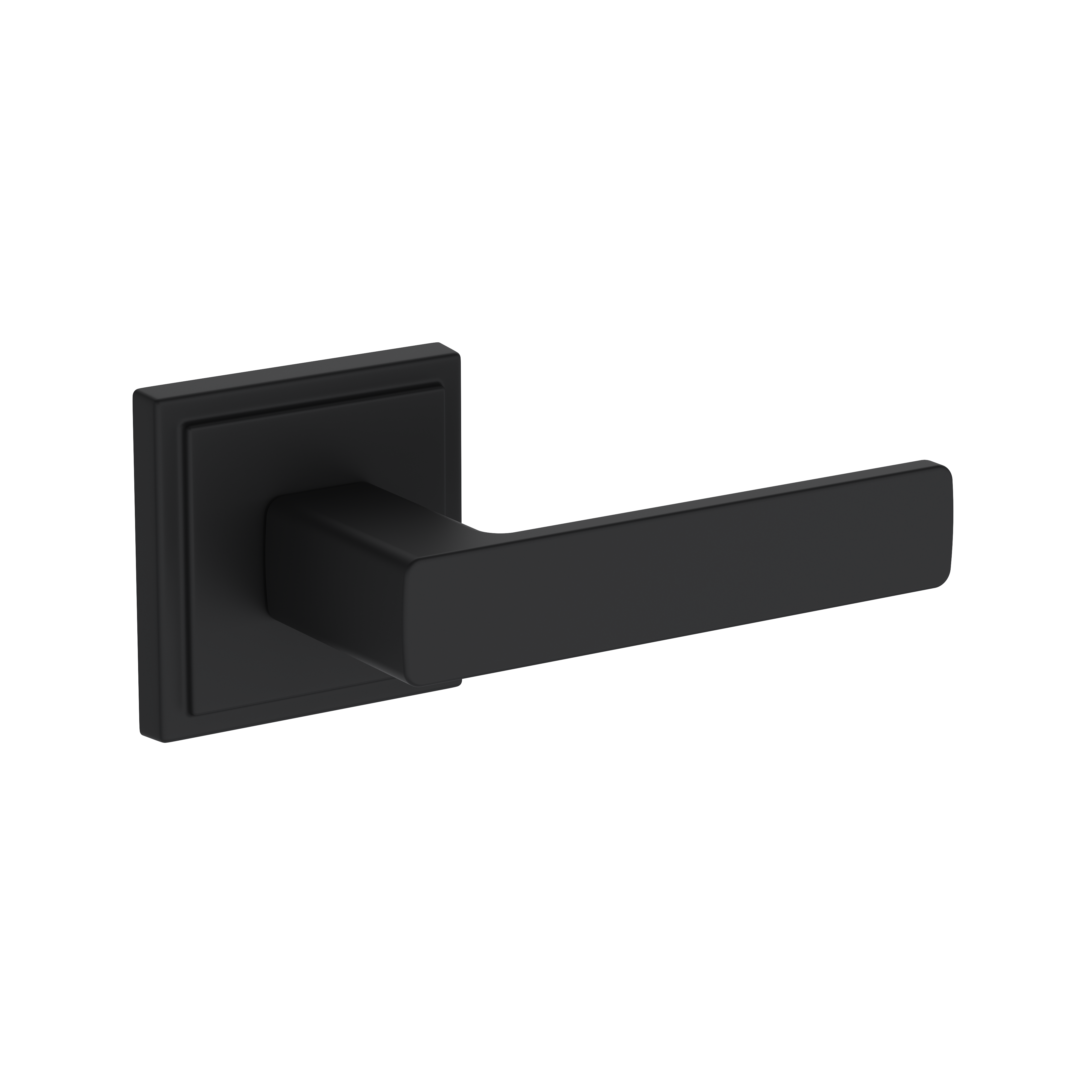 Baldwin Sharpewood Lever Set with Stepped Square Rose