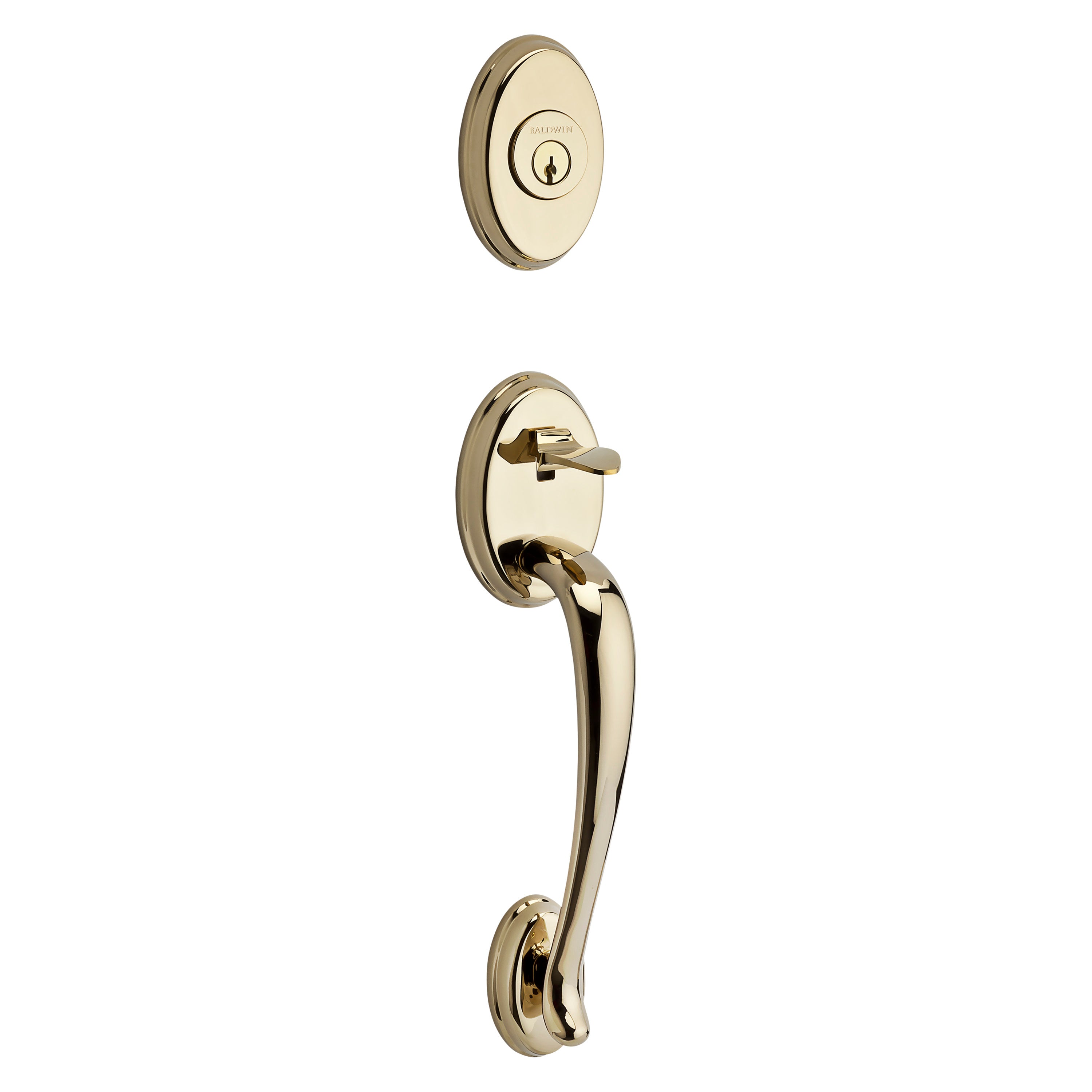 Baldwin Reserve Columbus Single Cylinder Handleset With Traditional Knob