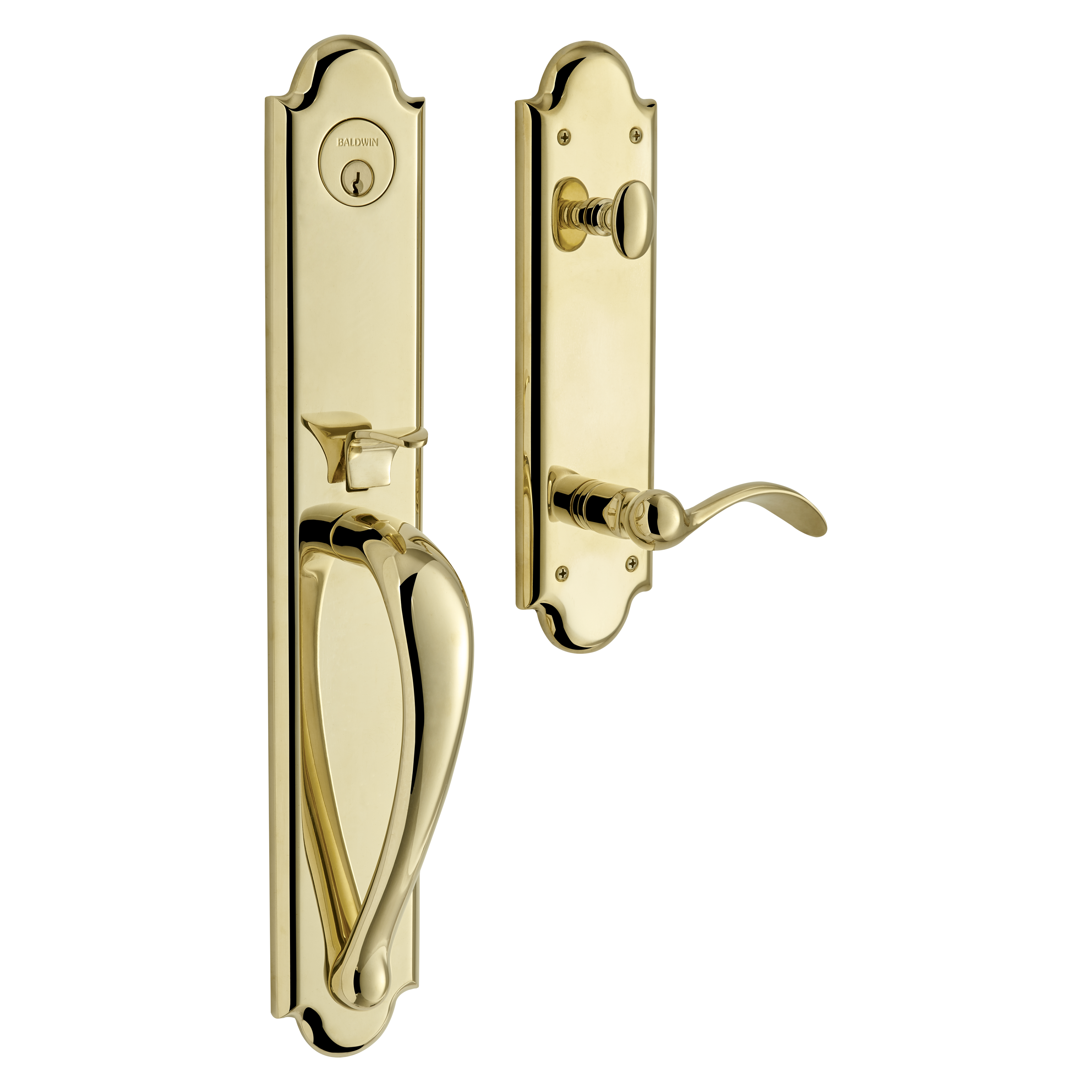 Baldwin Boulder Full Single Cylinder Handleset with 5452V Beavertail Lever