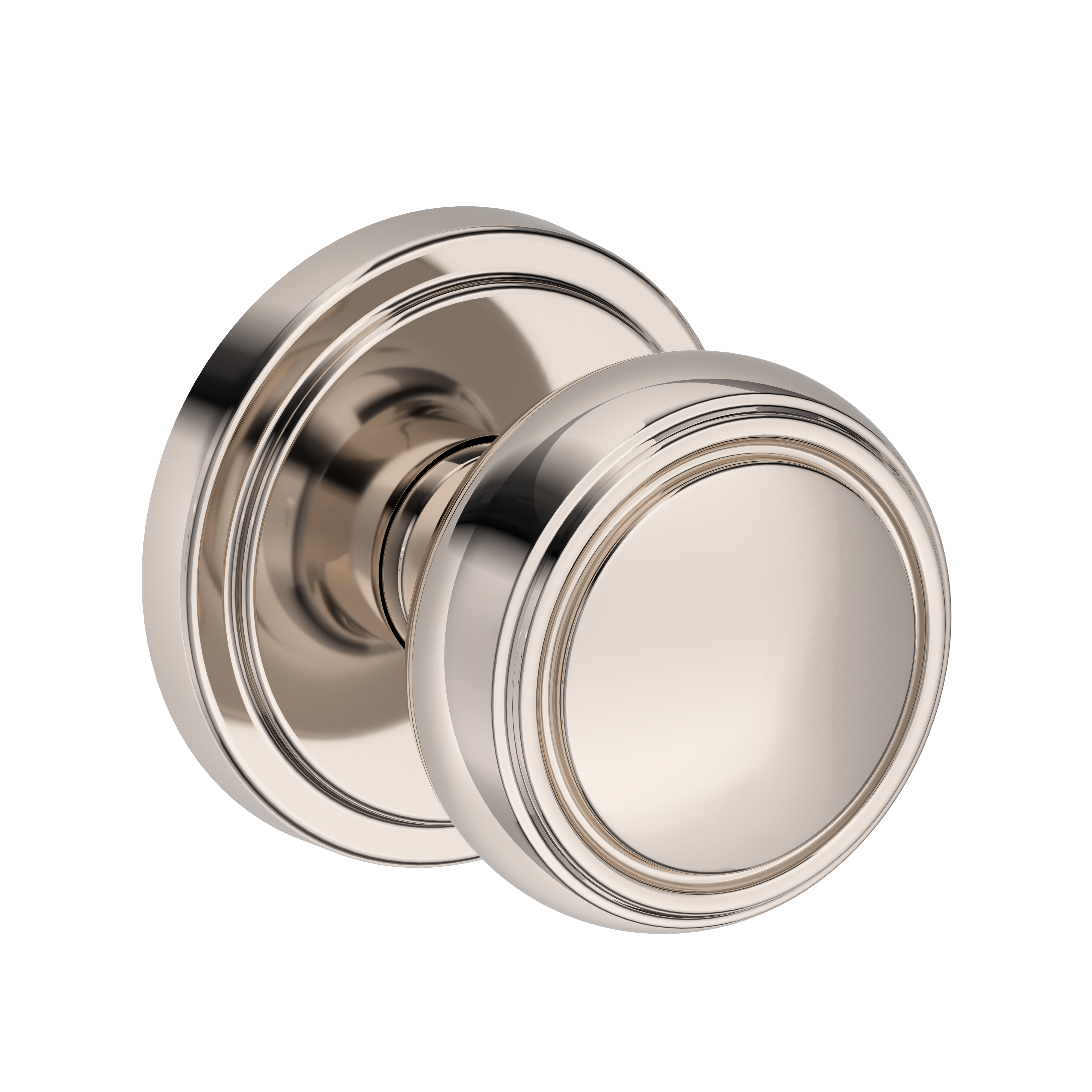 Baldwin Bremerton Knob Set with Stepped Round Rose