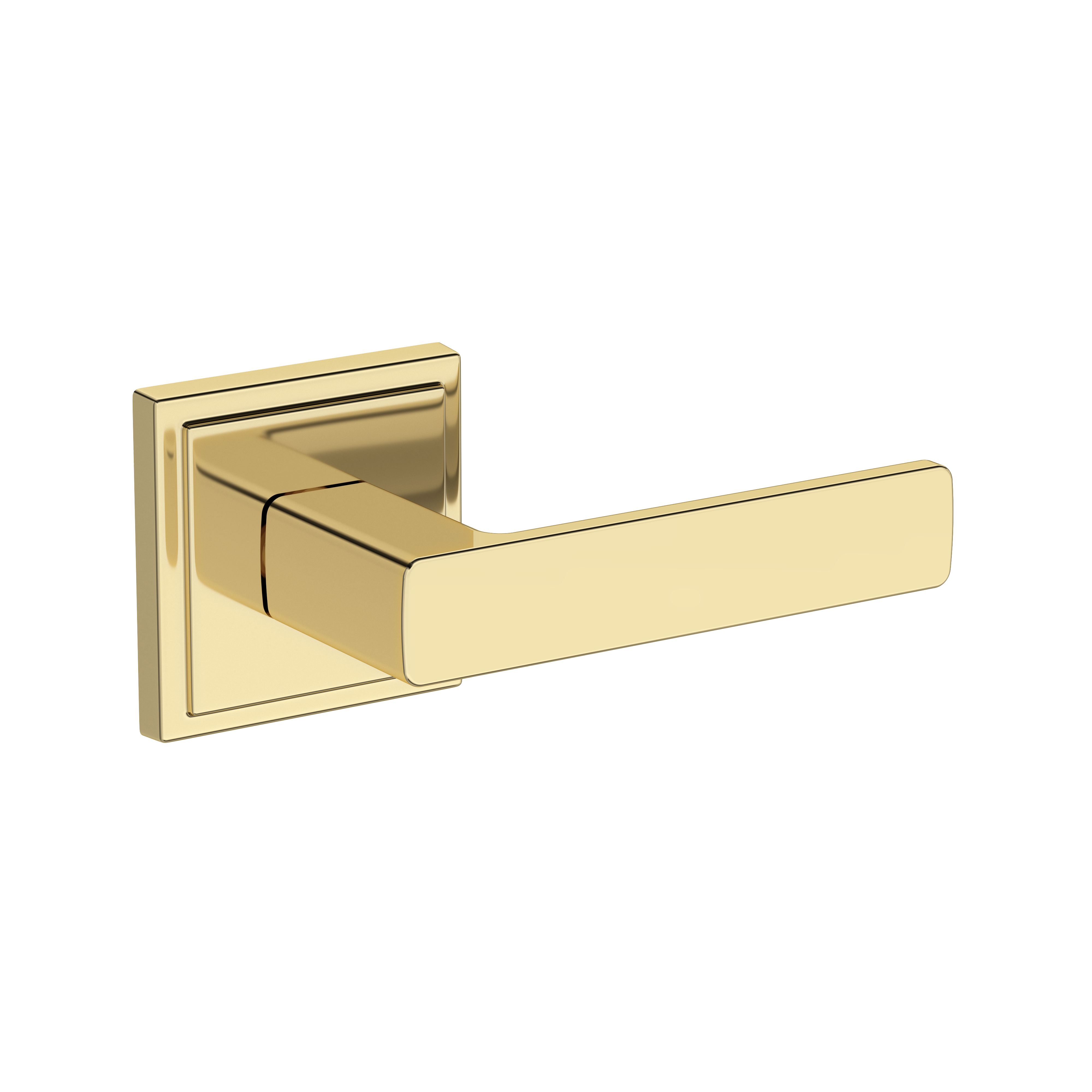 Baldwin Sharpewood Lever Set with Stepped Square Rose