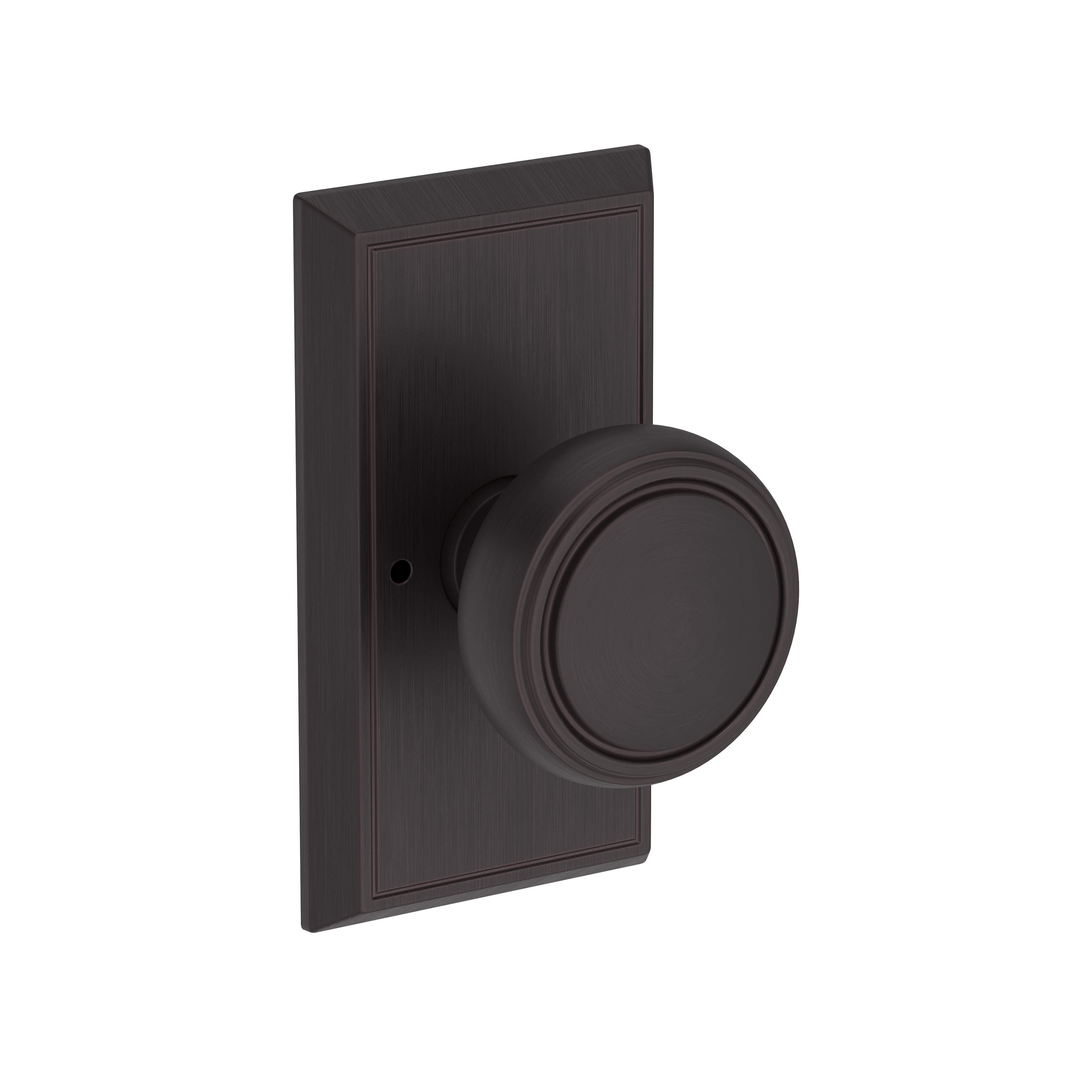 Baldwin Bremerton Knob Set with Chamfered 5" Rose