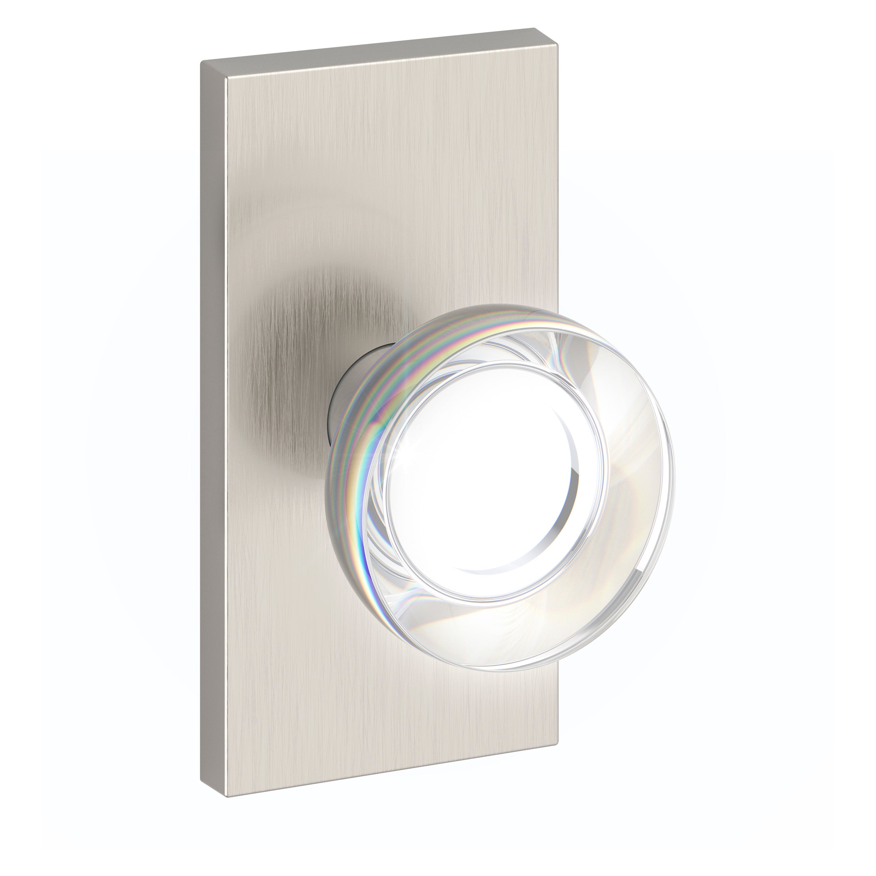 Baldwin Reserve Contemporary Crystal Full Dummy Knob Set