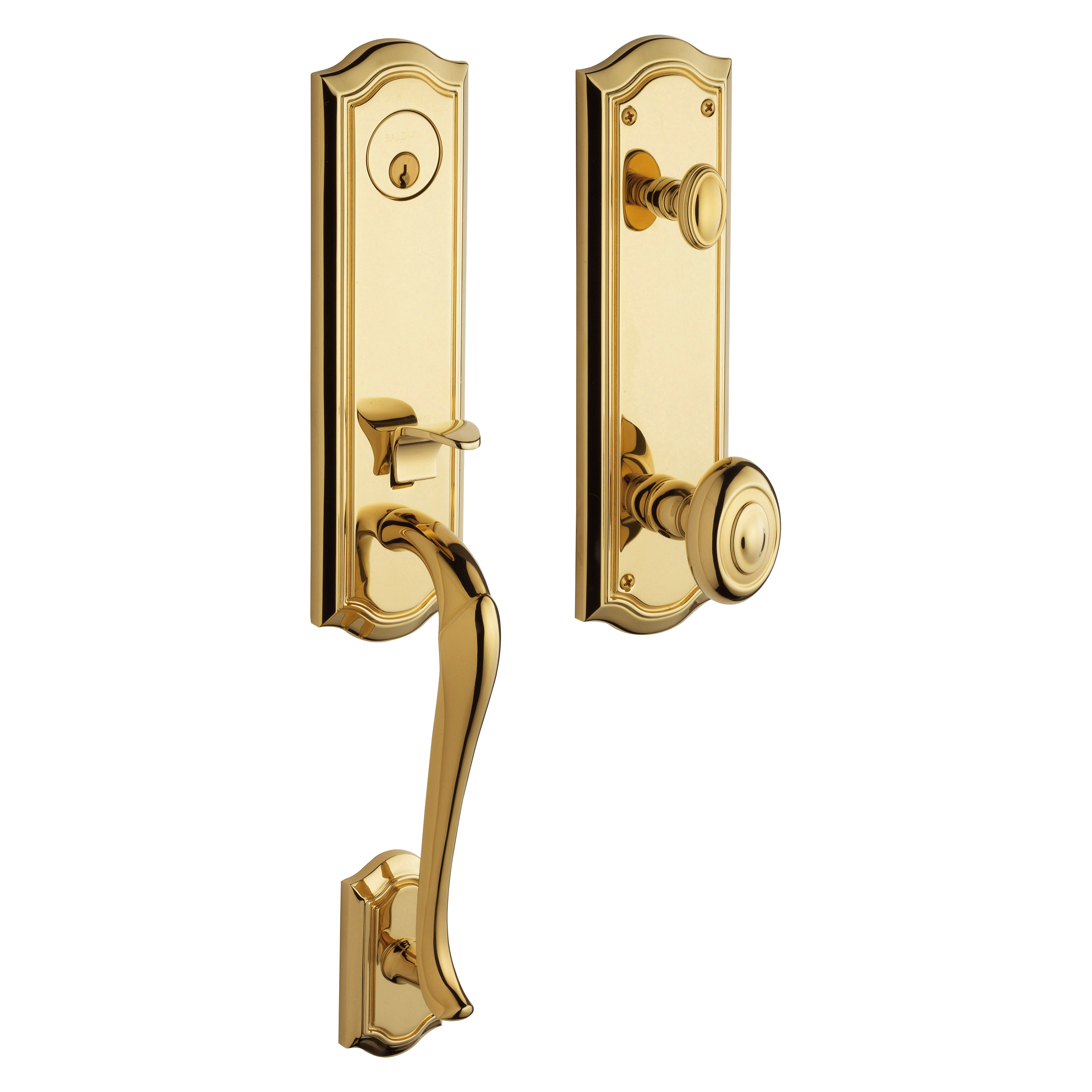 Baldwin Bethpage Single Cylinder Handleset with 5077 Knob