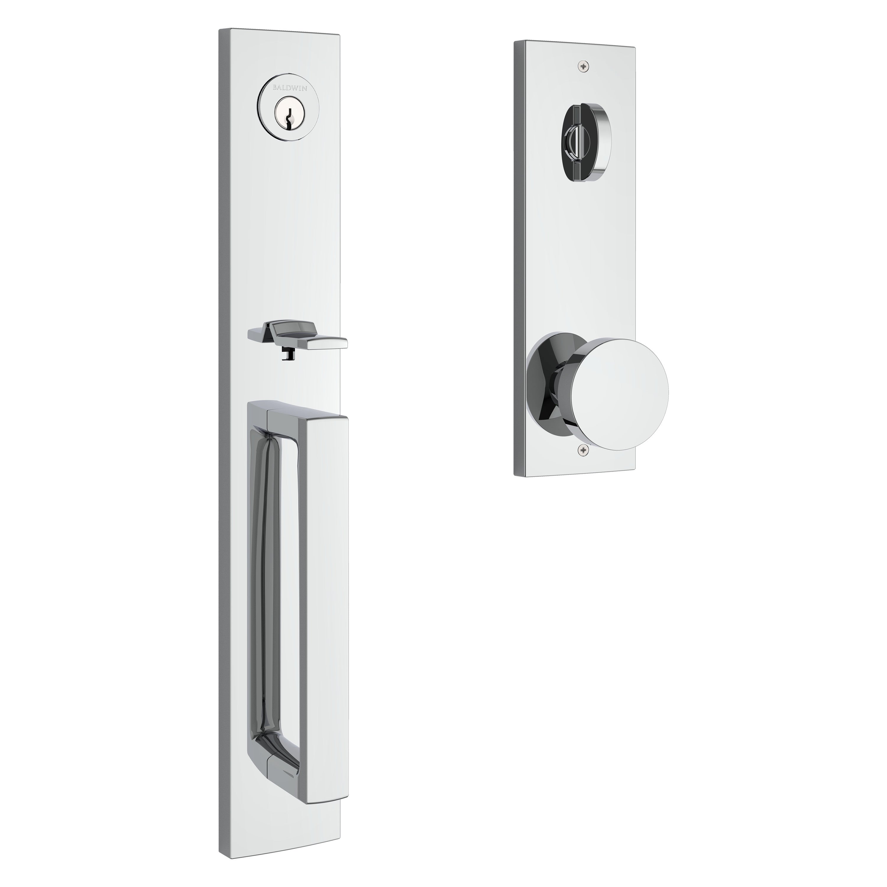Baldwin Reserve Santa Cruz Handleset With Contemporary Knob