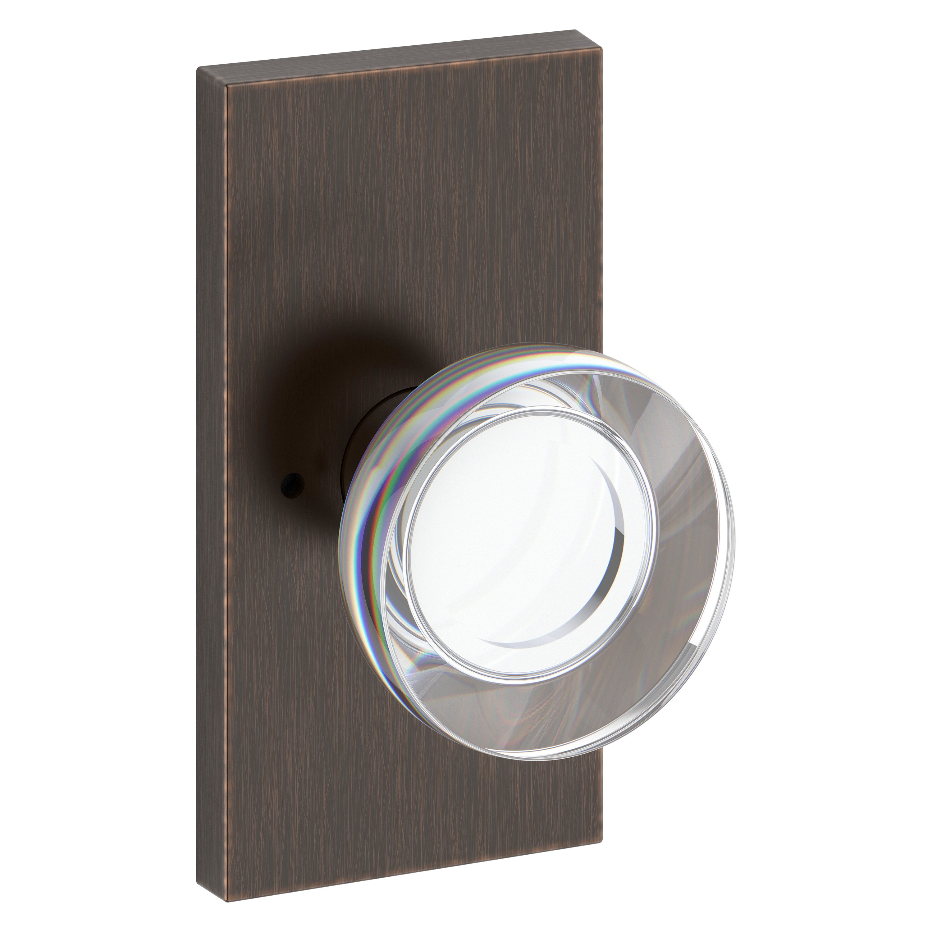 Baldwin Reserve Contemporary Crystal Privacy Knob Set