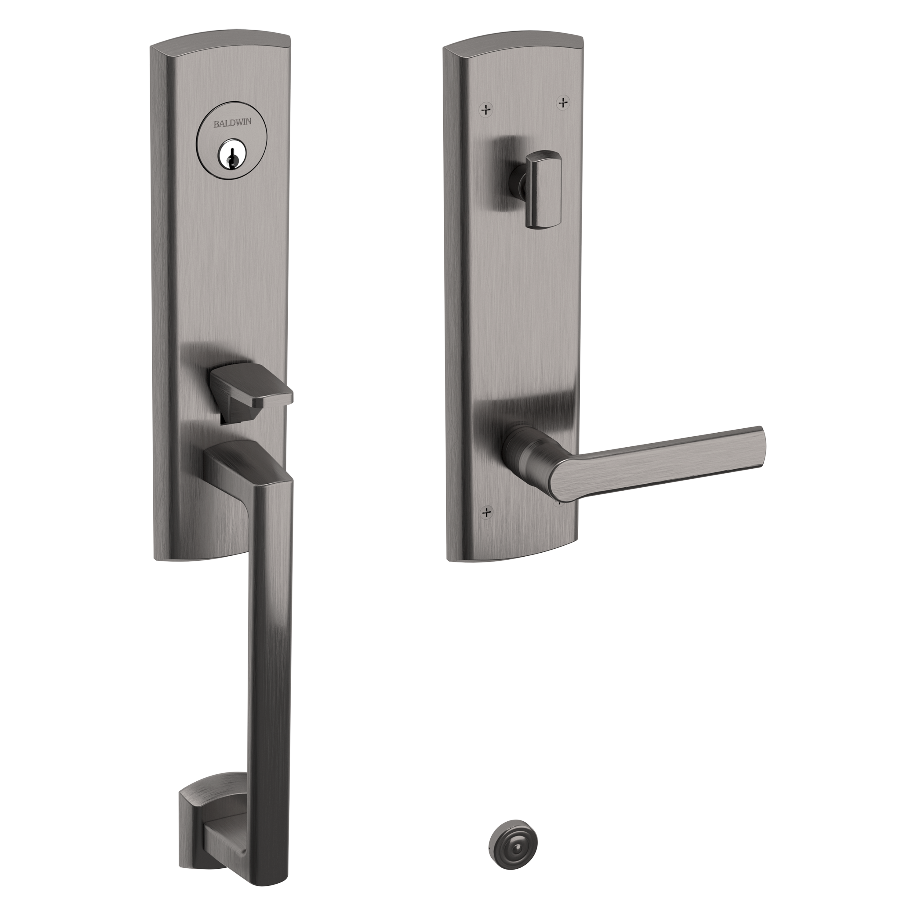 Baldwin Soho Single Cylinder Handleset with 5485V Lever