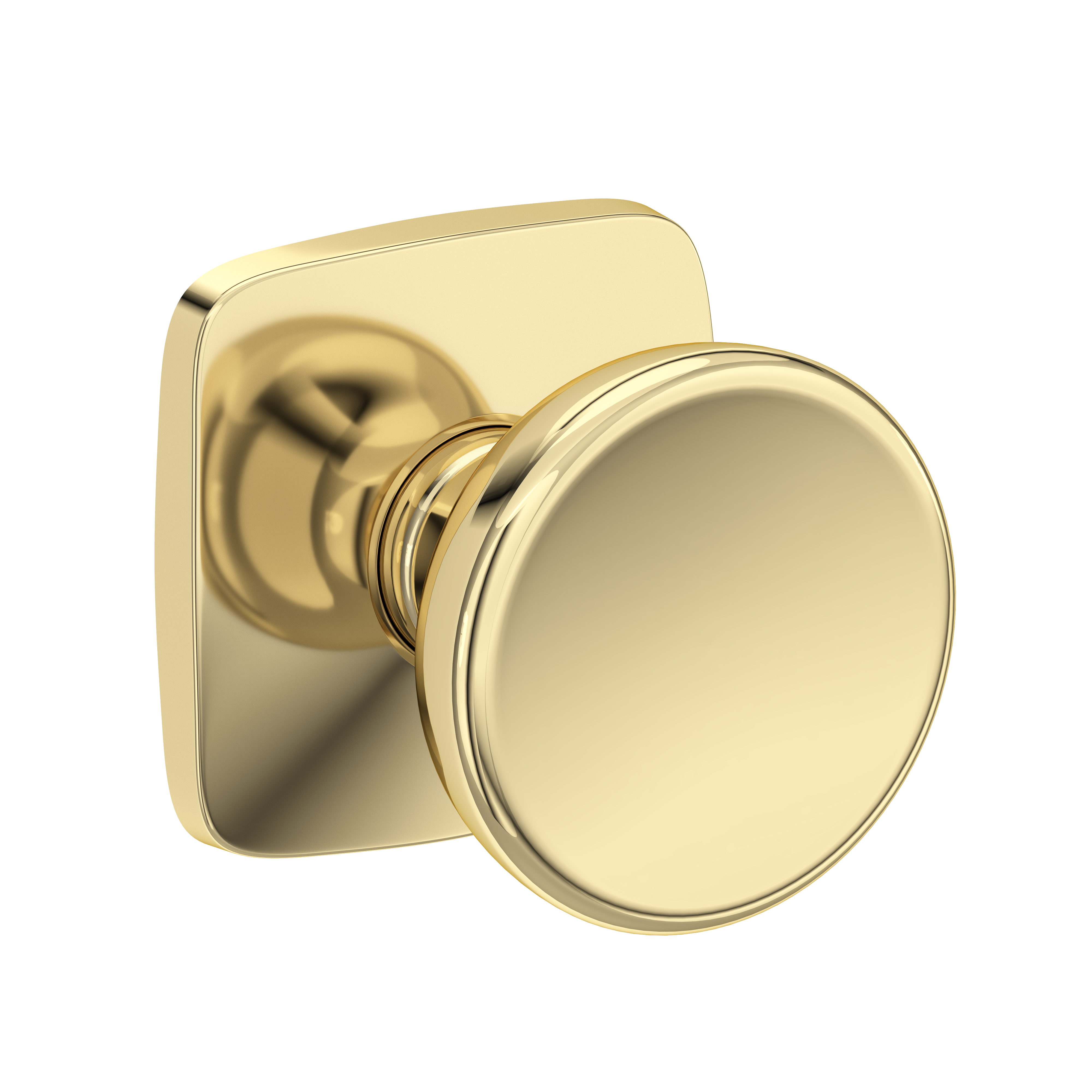 Baldwin Solvang Knob Set with Soft Square Rose