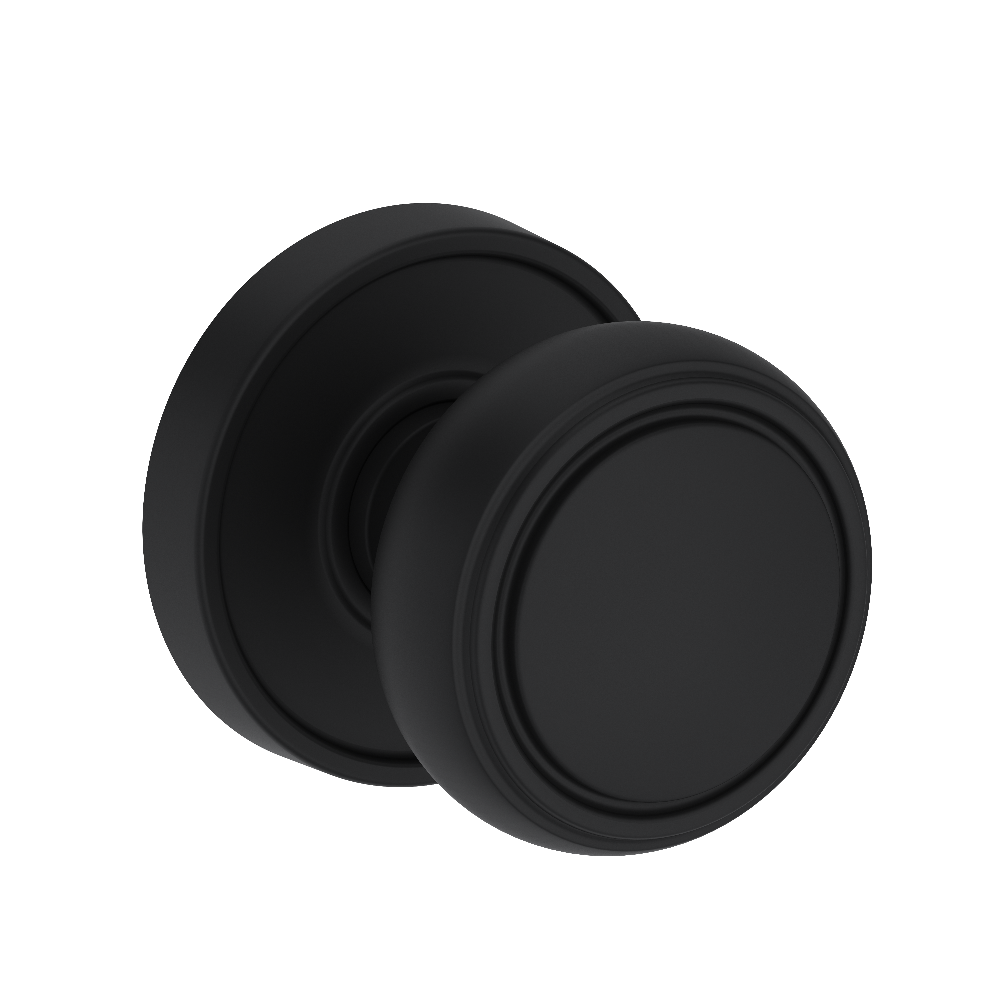 Baldwin Bremerton Knob Set with Stepped Round Rose