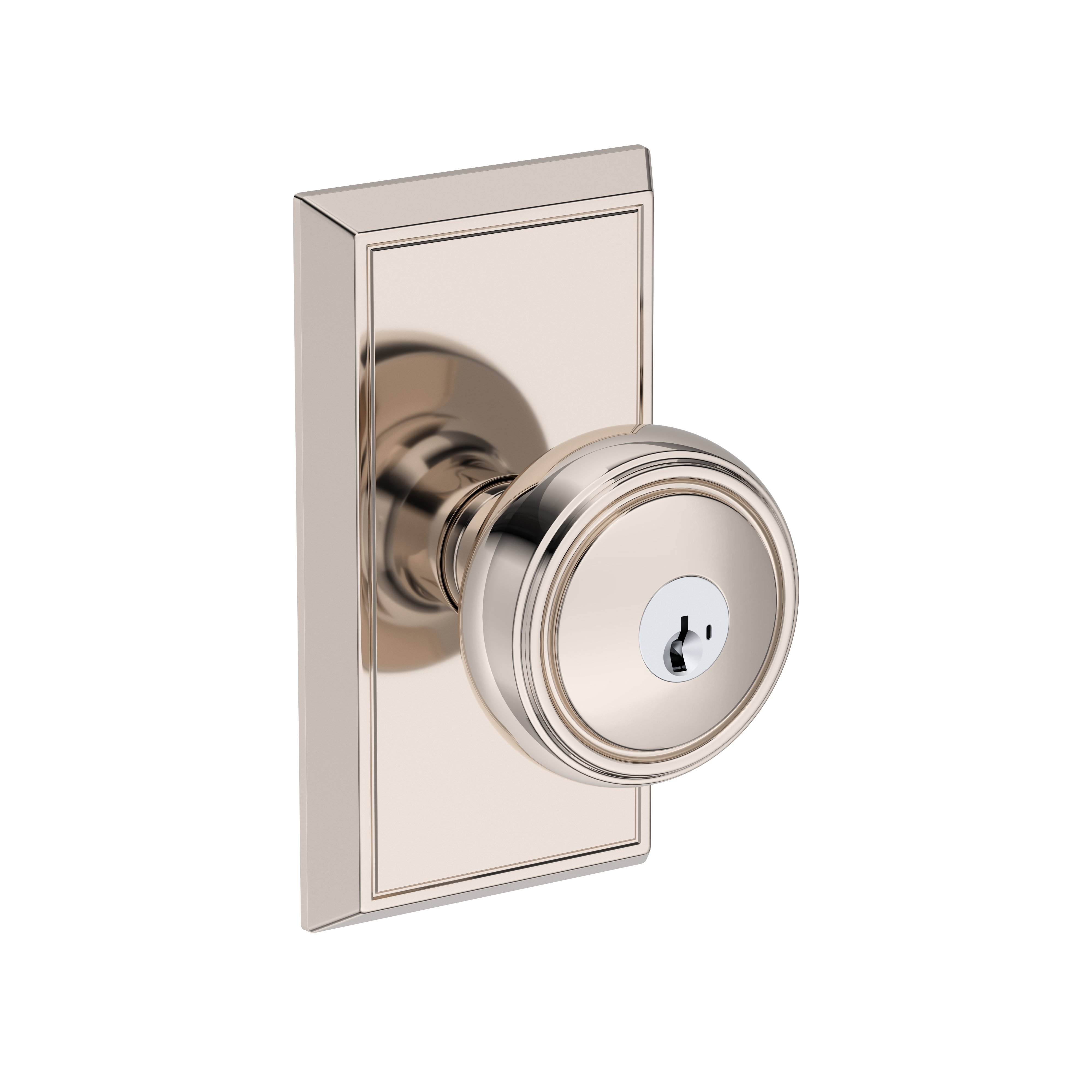 Baldwin Bremerton Knob Set with Chamfered 5" Rose