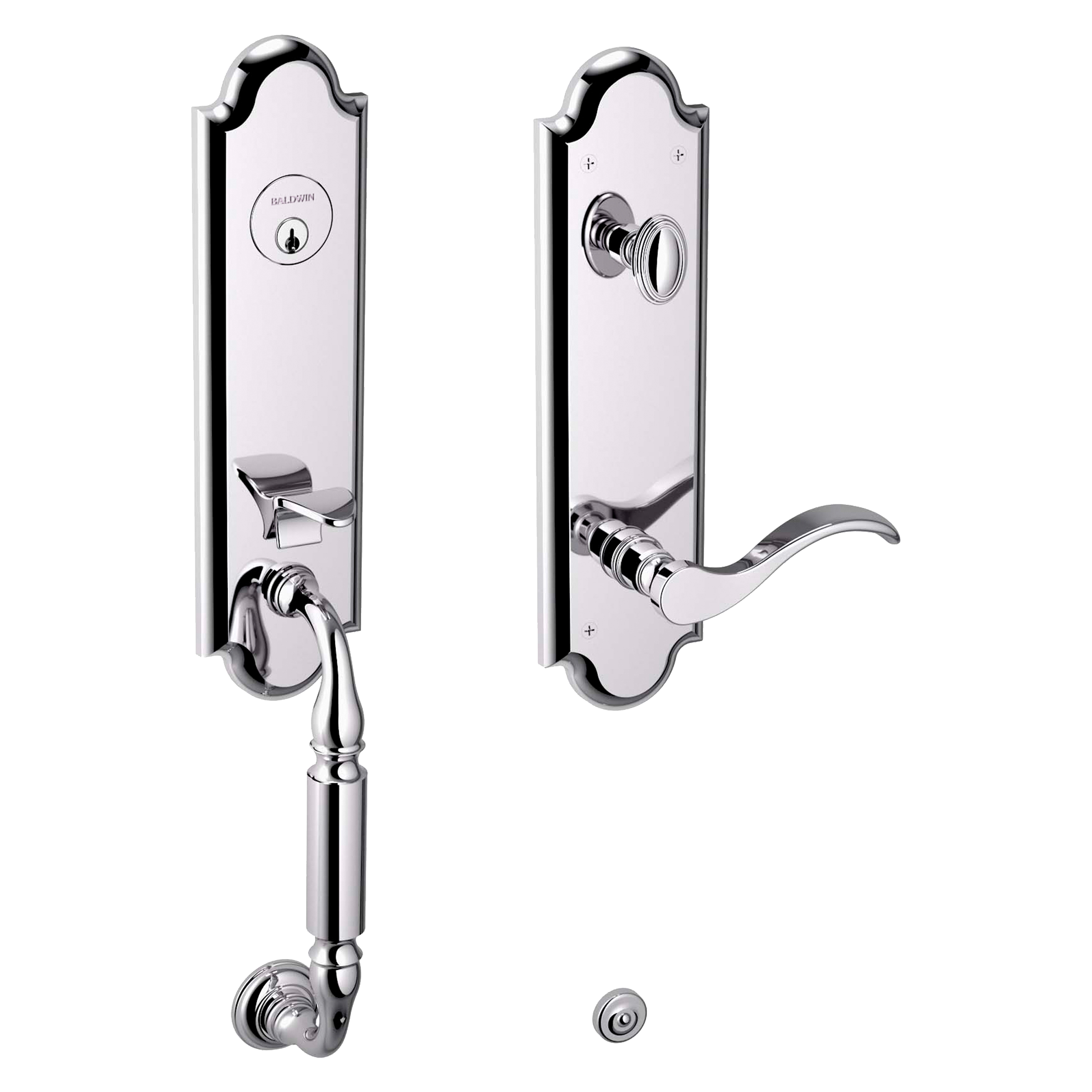 Baldwin Manchester Single Cylinder Handleset with 5455V Wave Lever