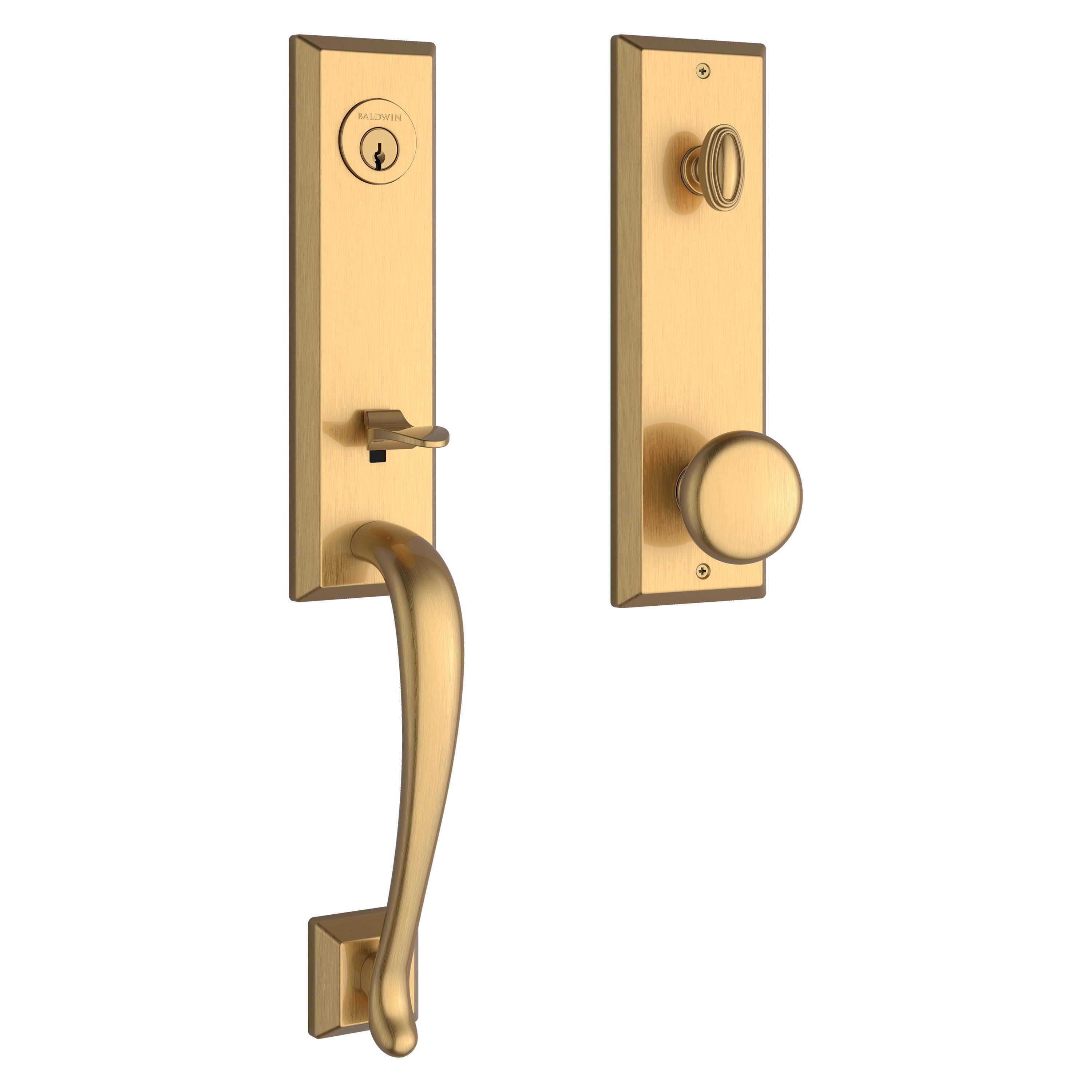 Baldwin Reserve Del Mar Handleset With Round Knob